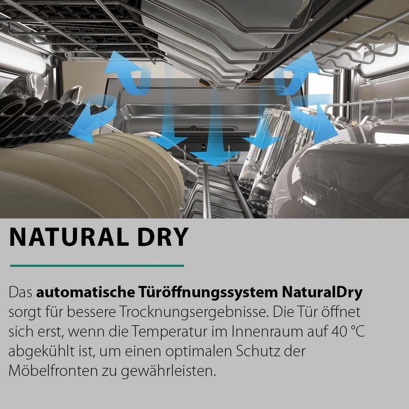 BAUKNECHT Onderbouwvaatwasser B7U HS51 X, 85 cm x 60 cm