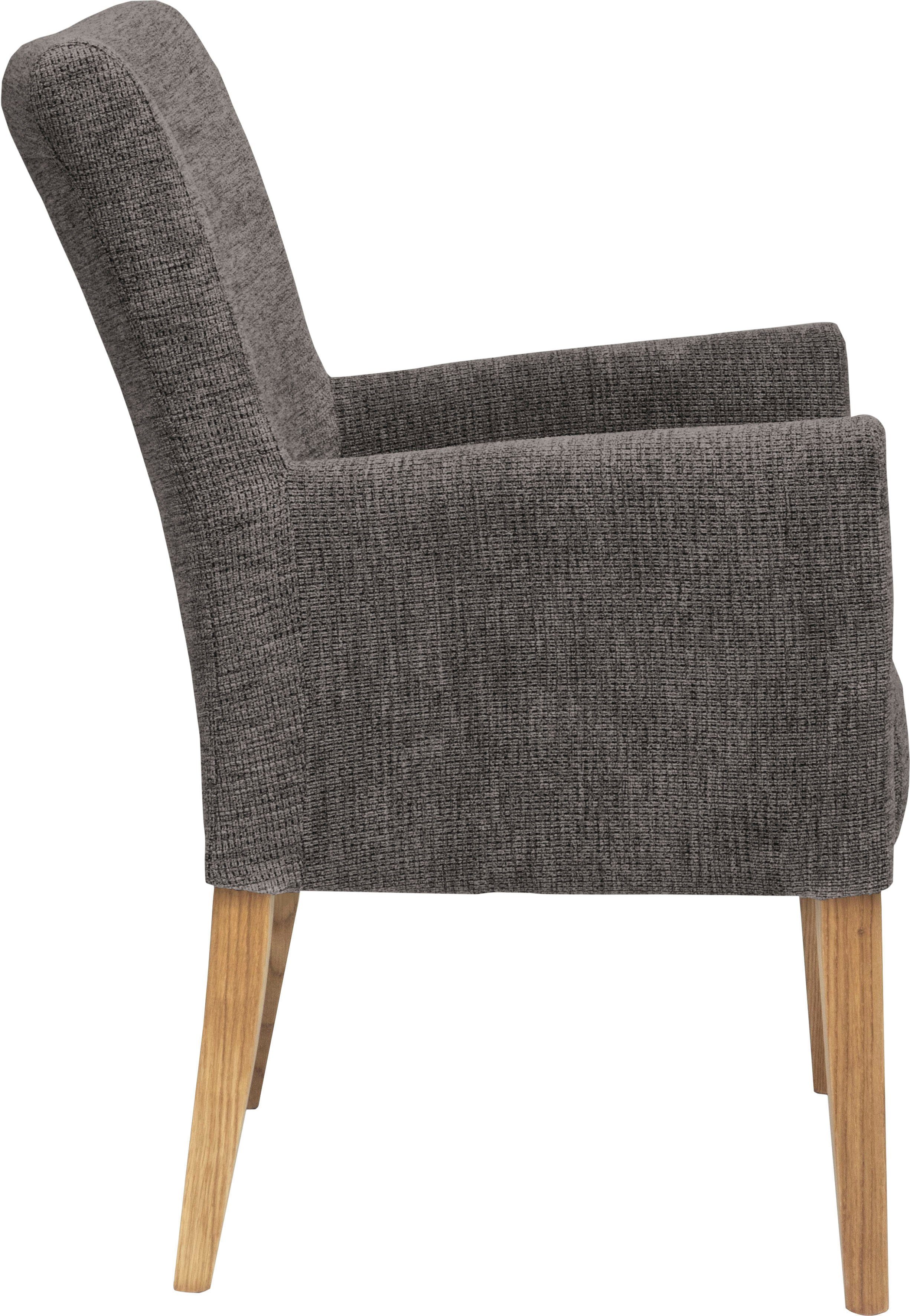 Home affaire Stoel met armleuningen King BESTSELLER! Eetkamerstoel met comfortabele bekleding, eetkamerstoel met armleuningen