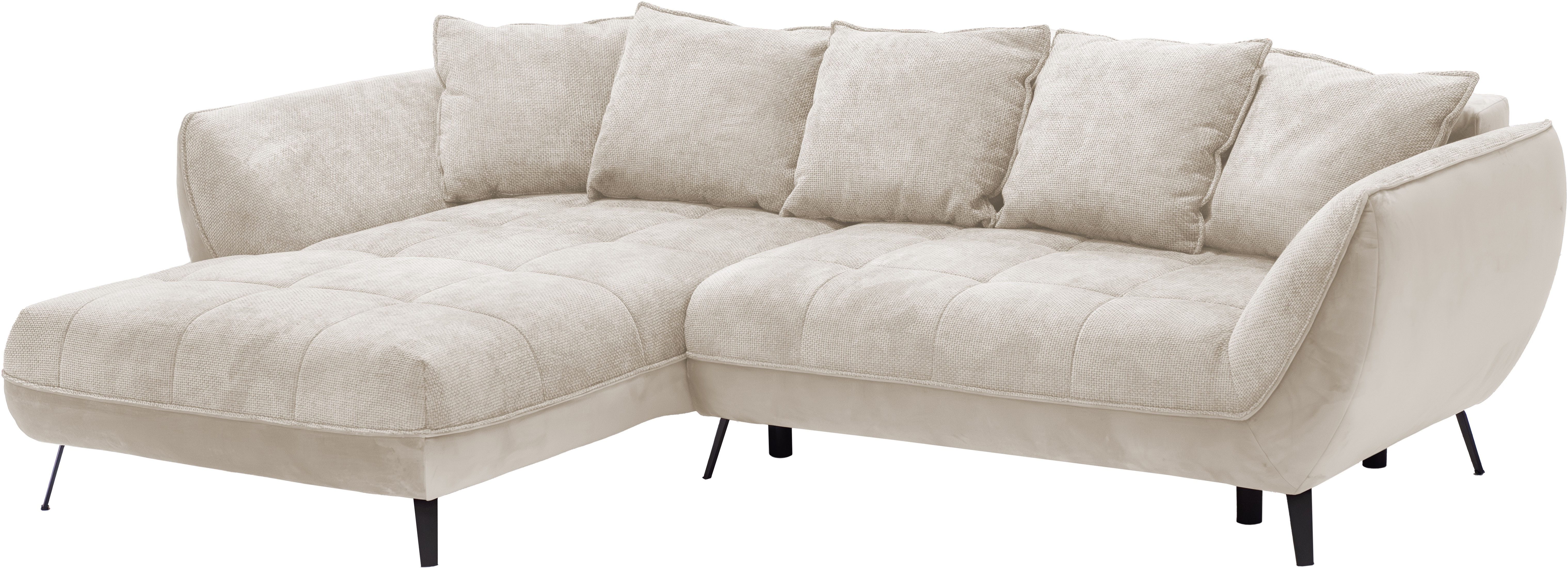 exxpo - sofa fashion Hoekbank Midway met eenvoudige Easy-Lift bedfunctie, comfortabel en modern