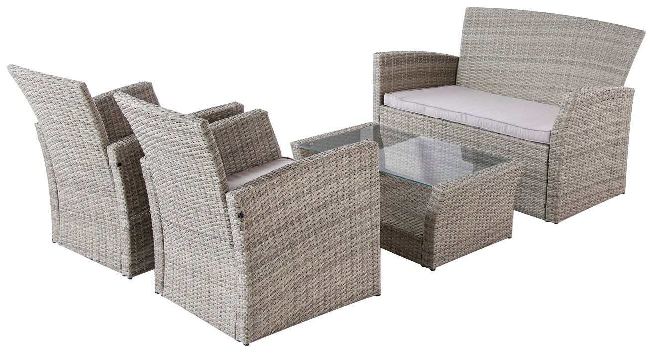 my Flair Tuinset 1 bank, 2 fauteuils, 1 tafel (4-delig)