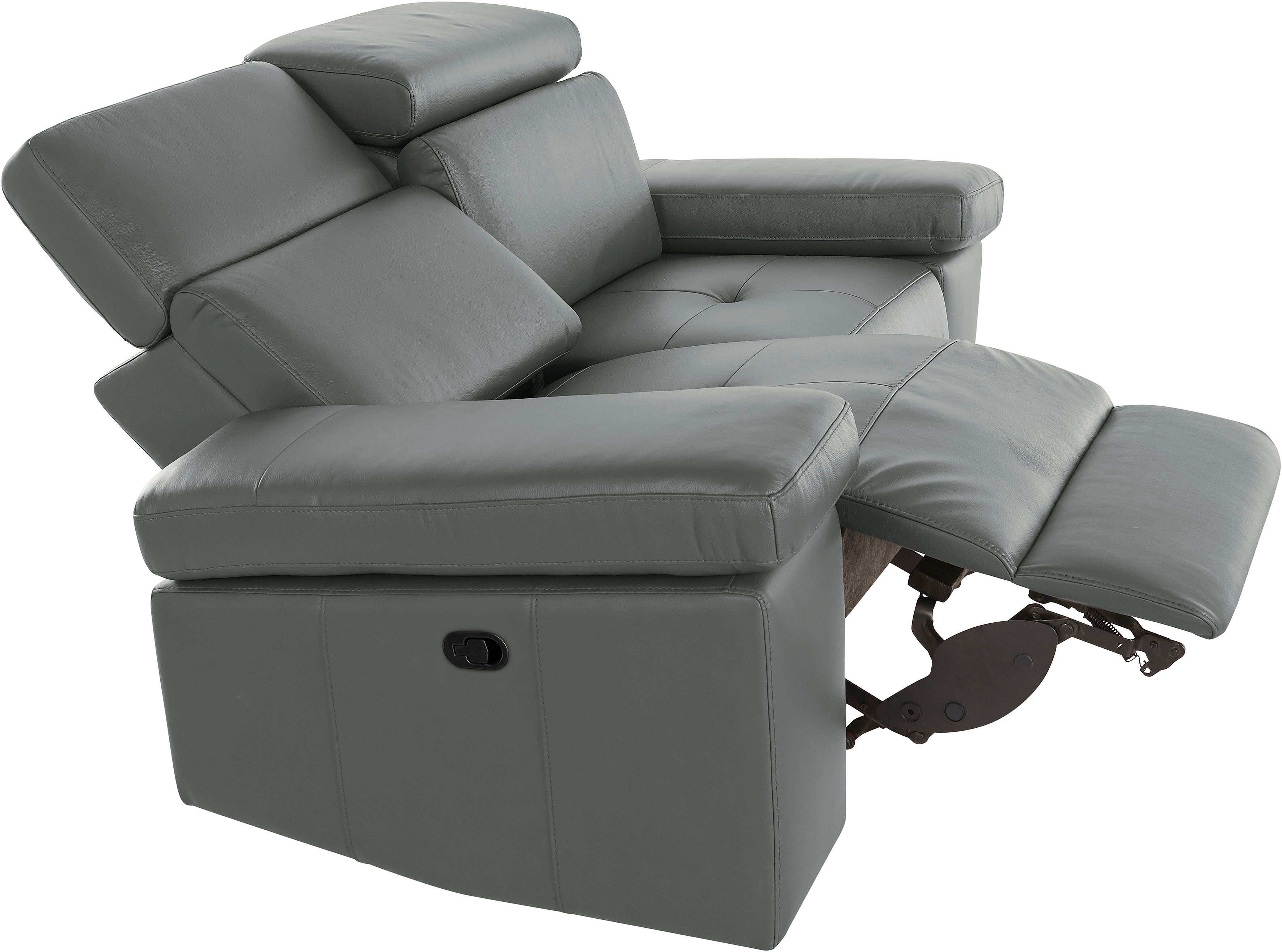 Places of Style 2-zitsbank Kilado met relaxfunctie, verstelbare armleuning, verstelbare hoofdsteun