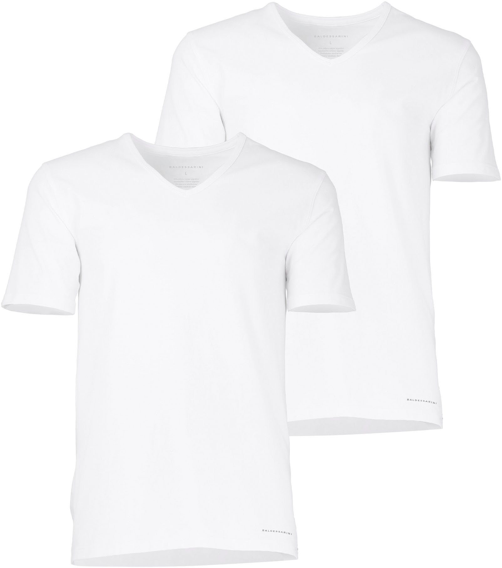 BALDESSARINI Hemd Shirt, 1/2, V-hals (2 stuks, Set van 2)
