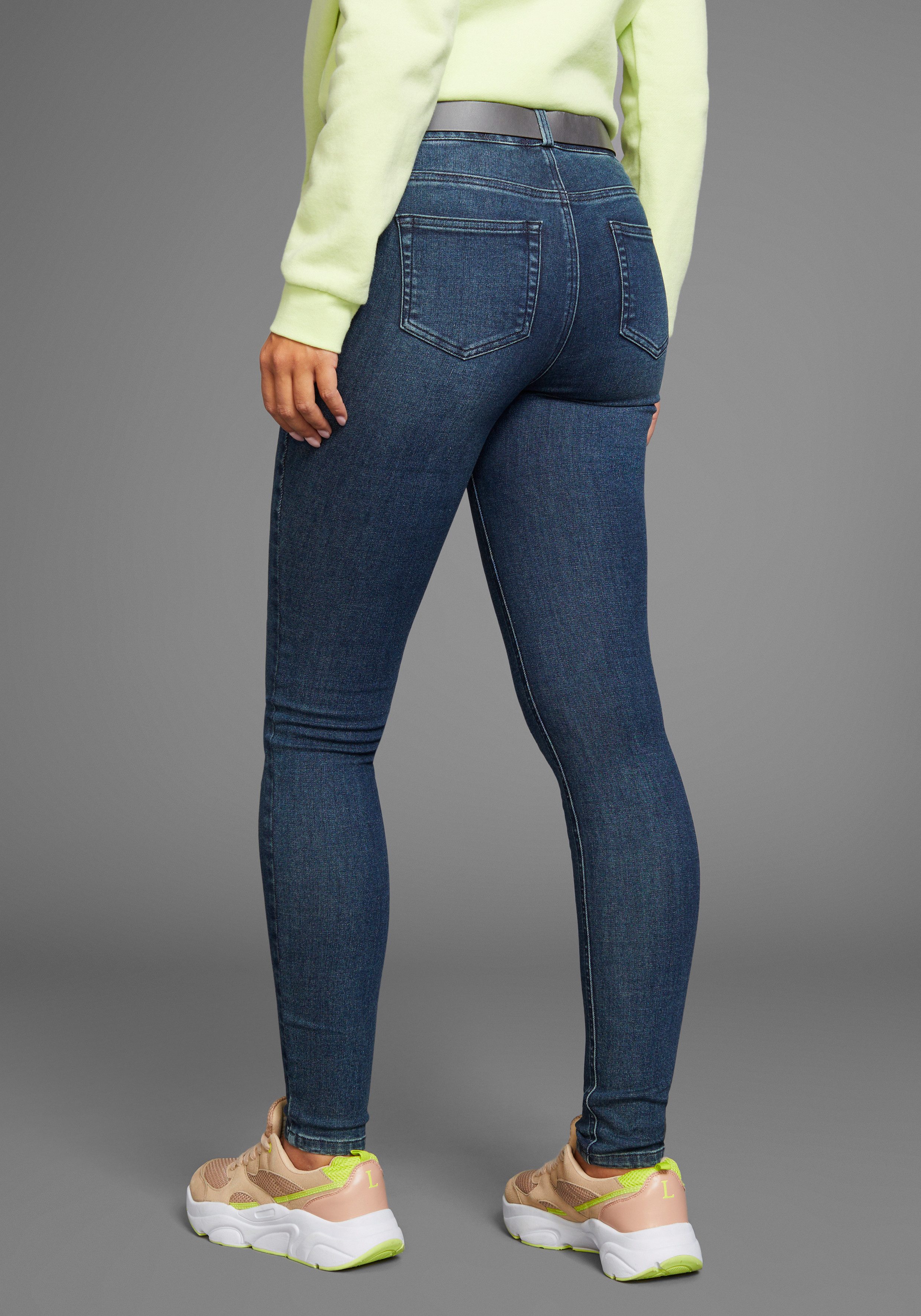 Arizona Skinny fit jeans Ultra Soft hoge taille lang van katoen polyester en elastaan
