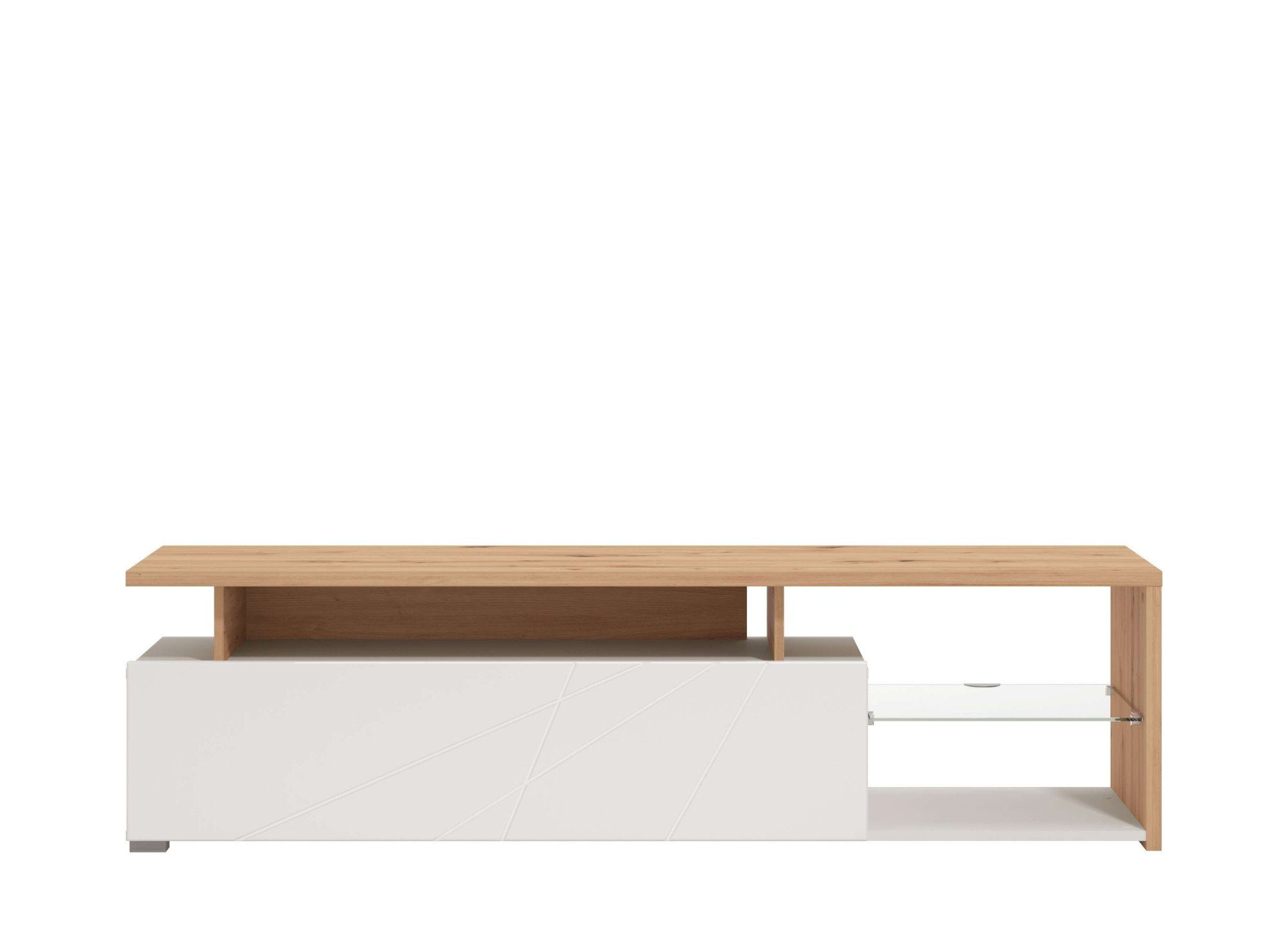 INOSIGN Tv-meubel Arctic TV-Board TV-kast, Br. 170 cm, met en zonder LED-verlichting, front met frezing