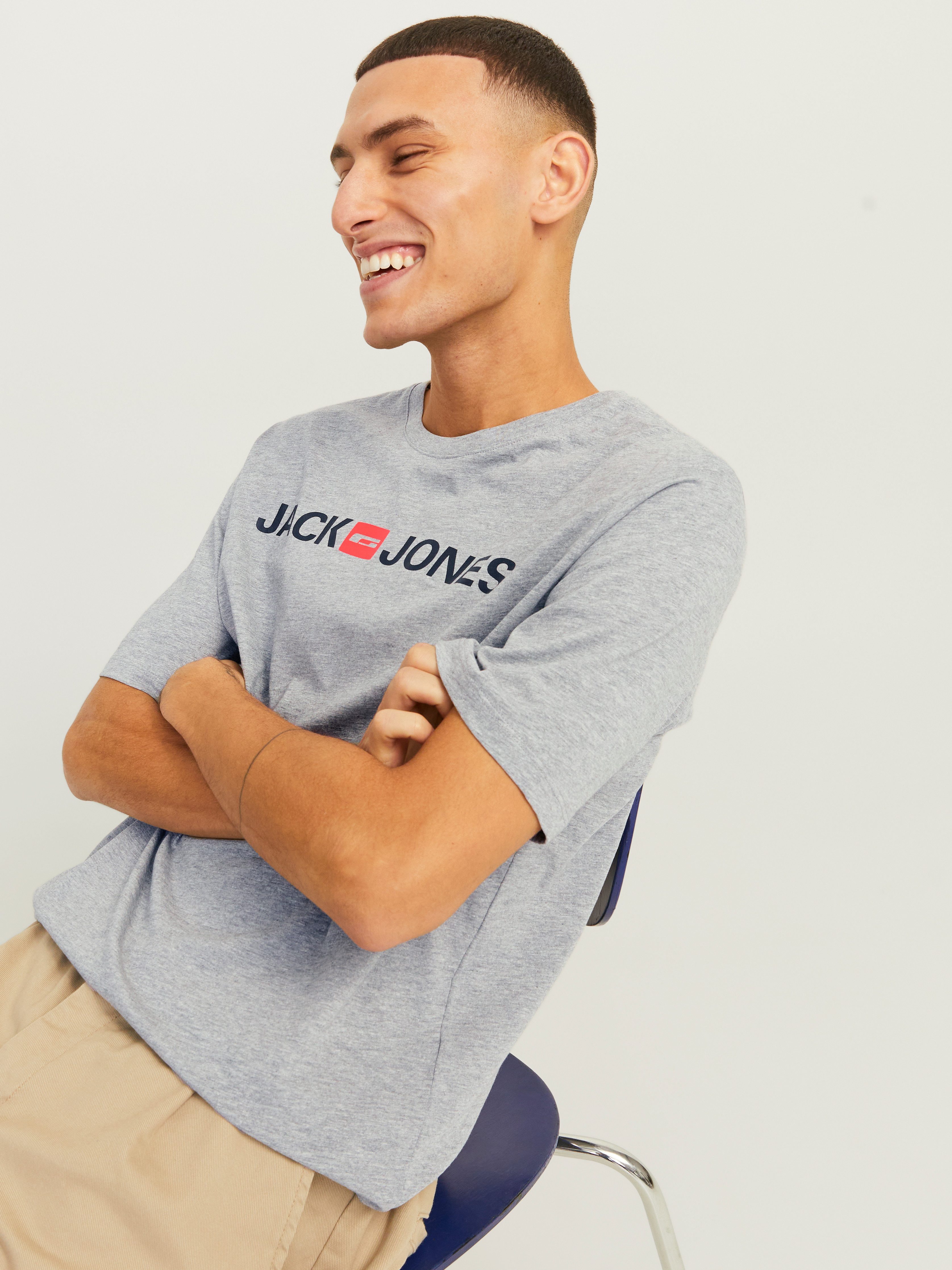 Jack & Jones Shirt met ronde hals JJECORP OLD LOGO TEE SS O-NECK NOOS