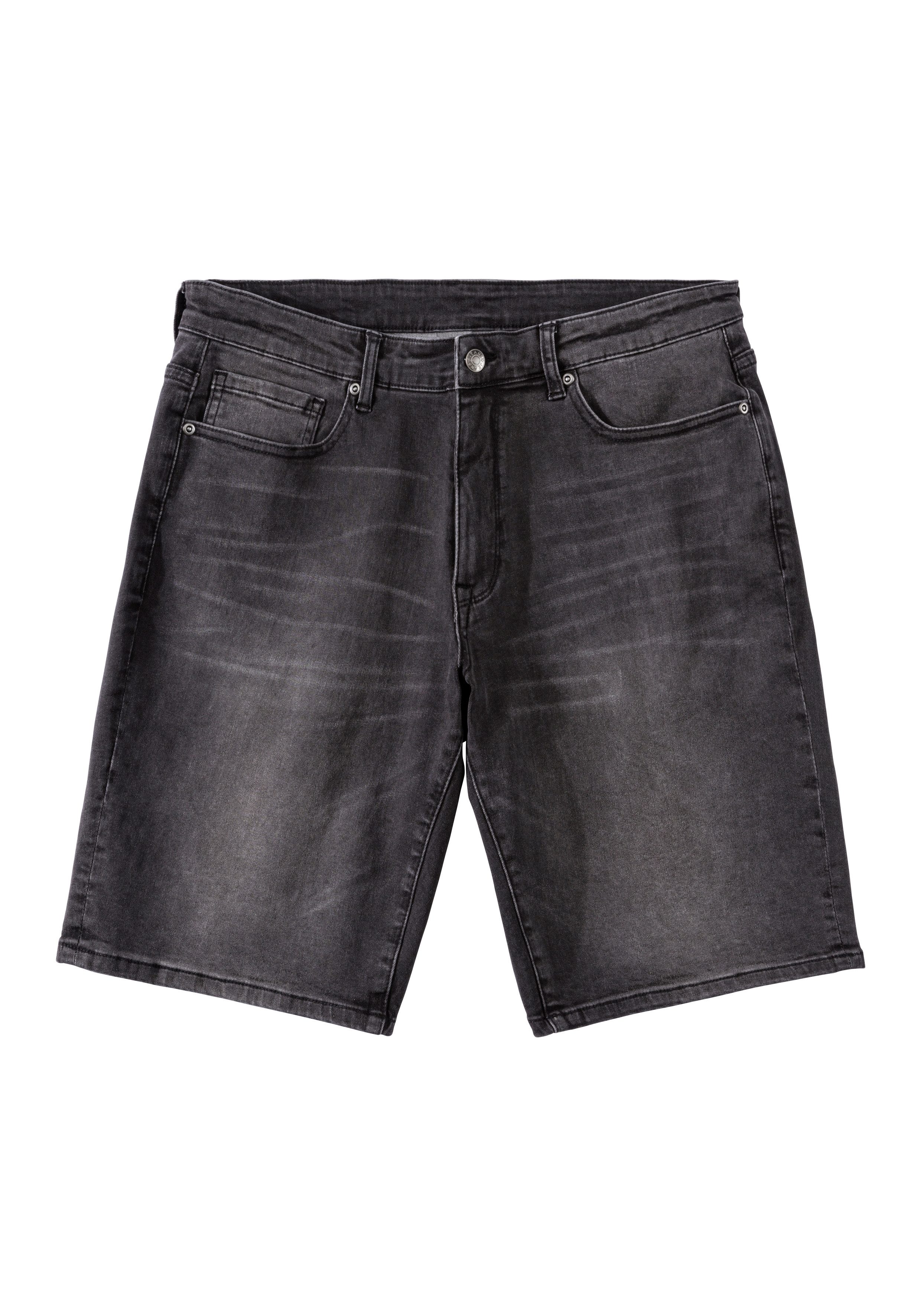 John Devin Jeansshort 5-pocketshort in elastische denimkwaliteit