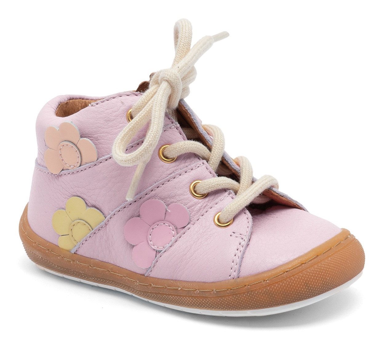 Bisgaard Babyschoentjes Ulrikka Breedte: normaal , sneaker van plantaardig gelooid leer, maat sjabloon te downloaden meisjes meisjes maat 22 roze