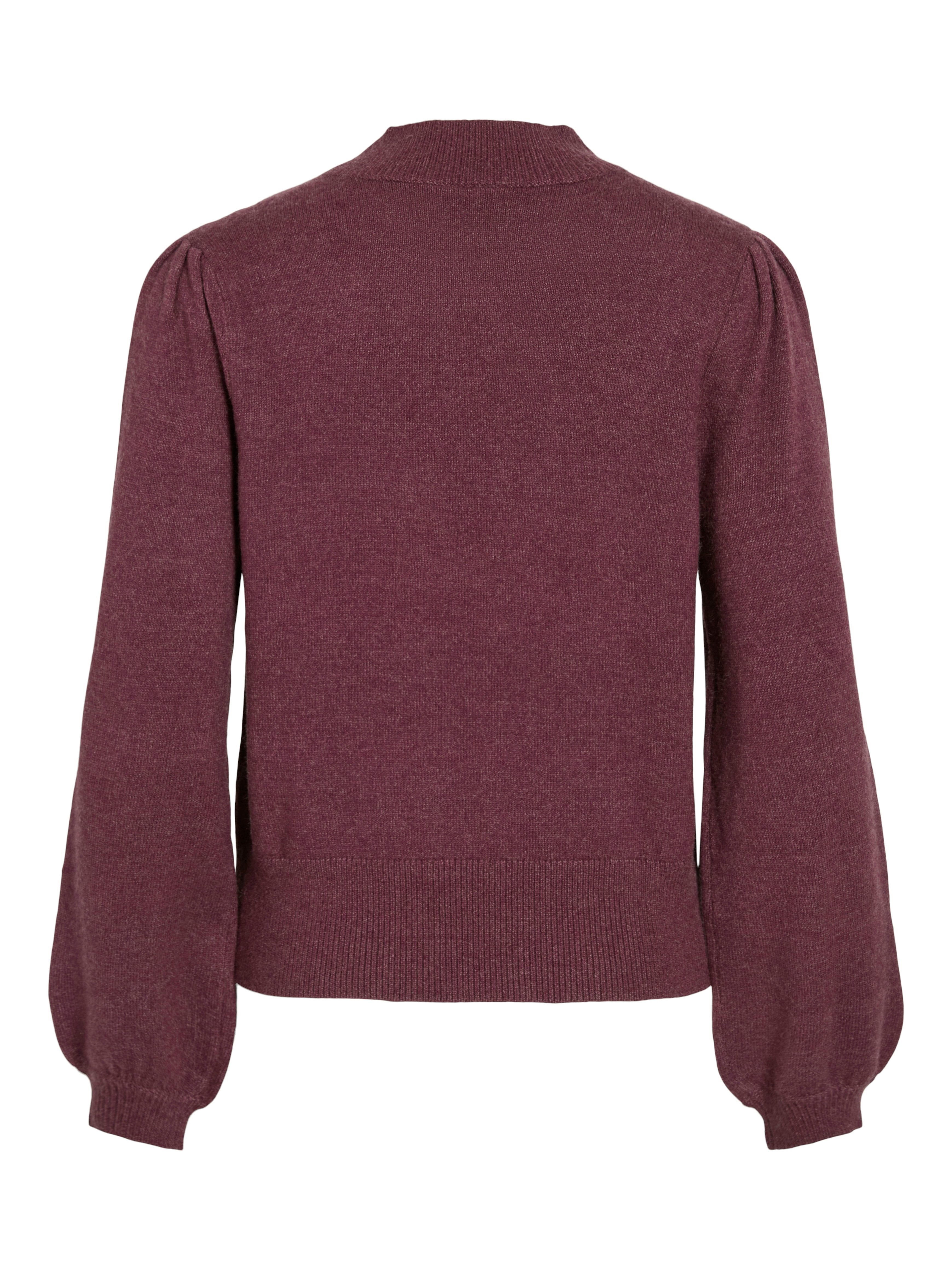 Vila Trui met ronde hals VIRIL TURTLE-NK BALLOON L/S TOP - NOOS