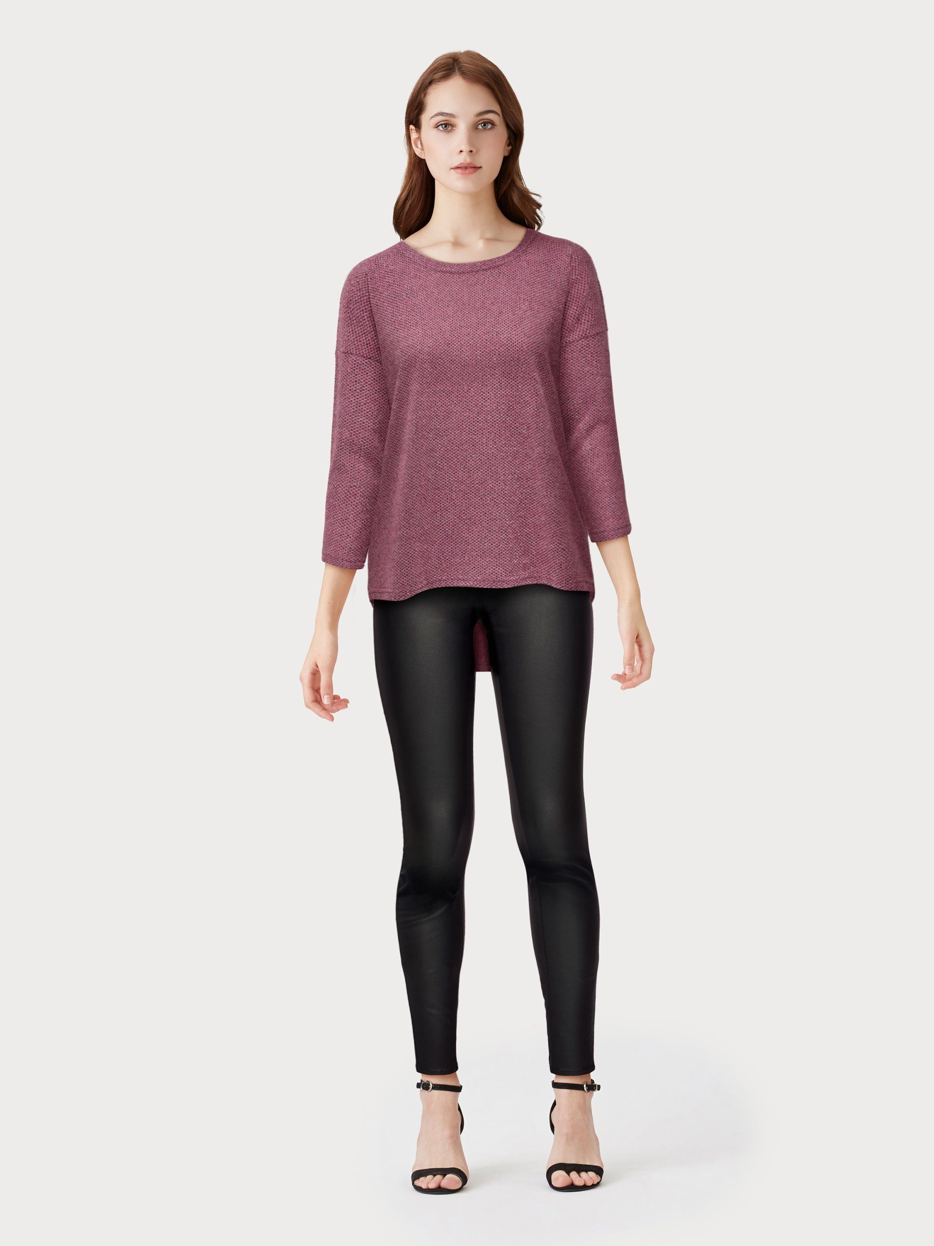 Only Shirt met 3/4-mouwen ONLALBA 3/4 TOP JRS NOOS