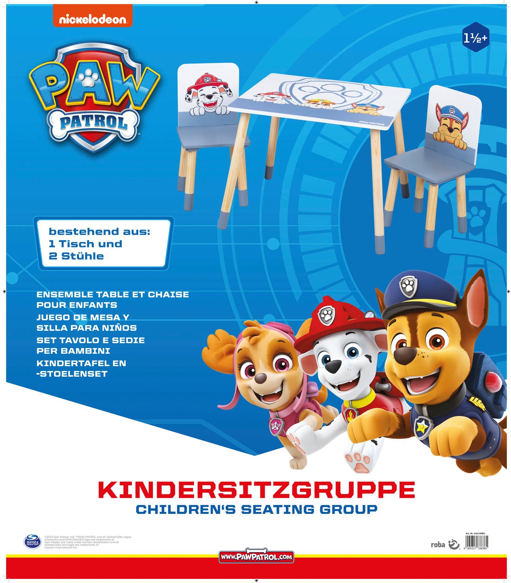 Roba® Kinderzithoek Paw Patrol (3-delig)