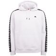 kappa hoodie met hoogwaardige jacquard-logotape wit