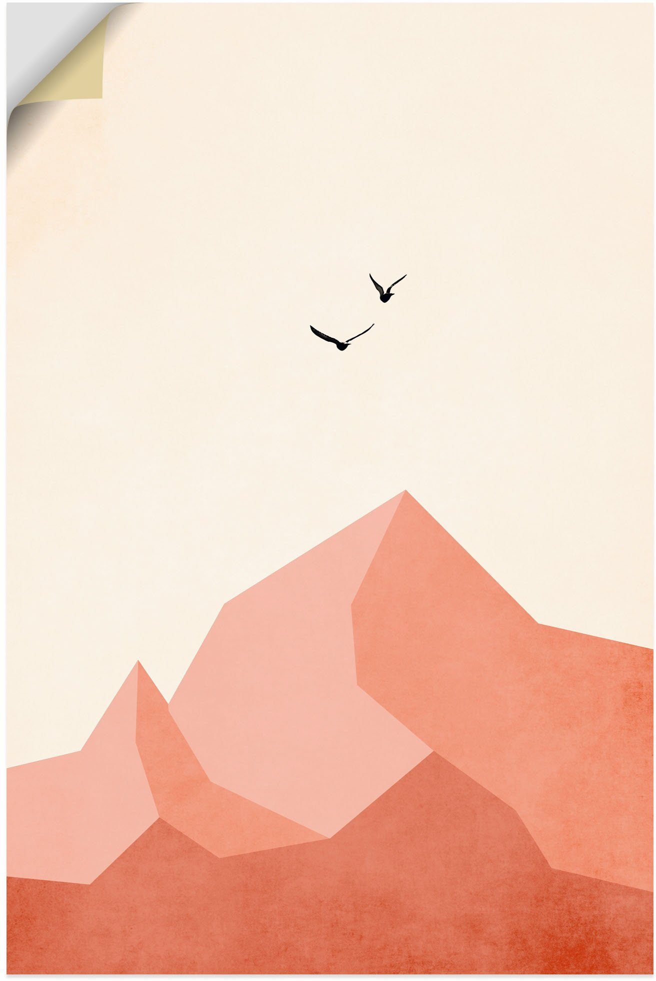 Artland Wandfolie Zugspitze, ONE wandstickers beige