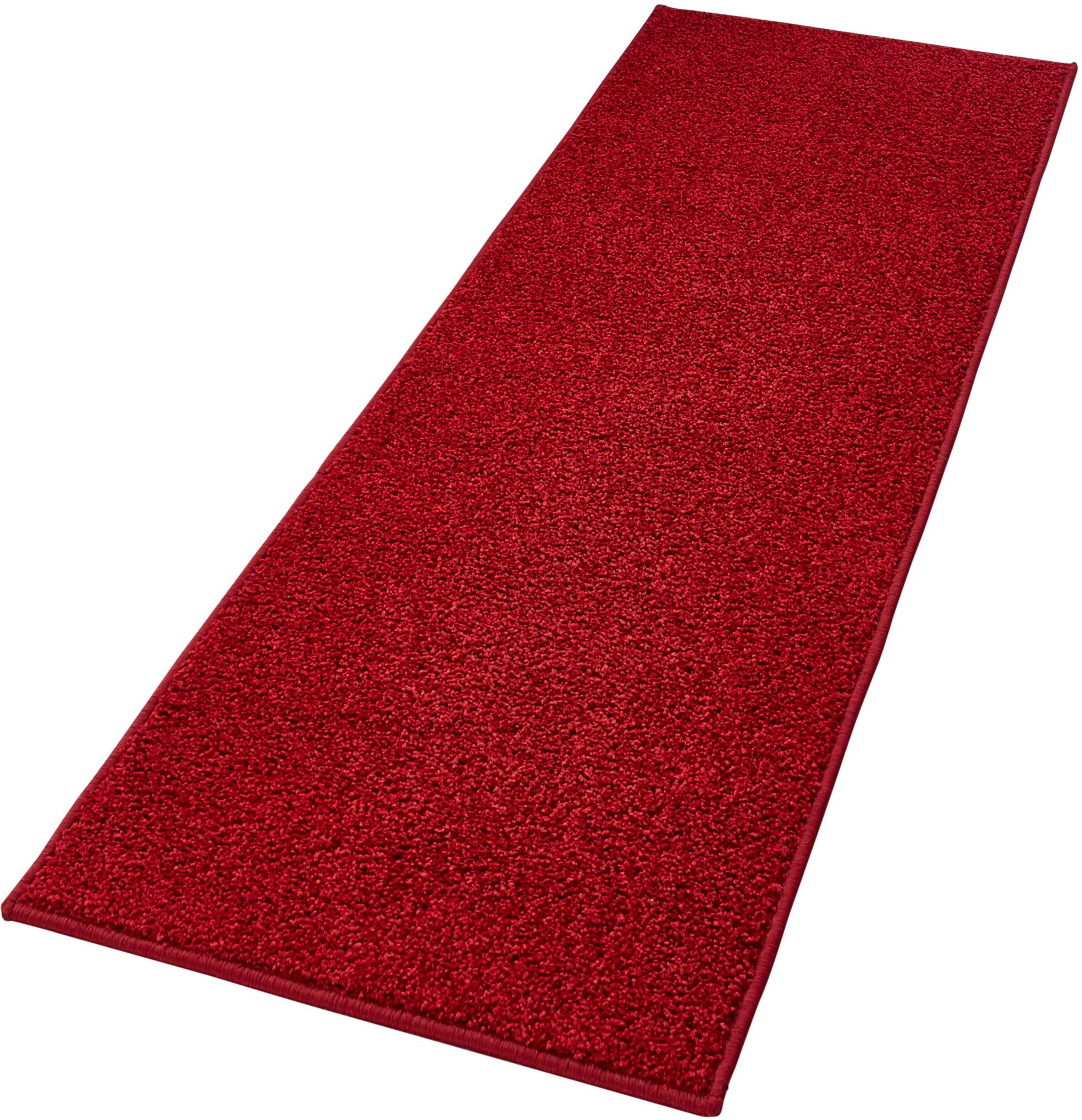 HANSE Home Vloerkleed Pure 100 korte pool Kortpolig, effen, omgezoomd, loper, woonkamer, kinderkamer, gang