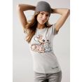 kangaroos t-shirt met gelicentieerd origineel design grijs