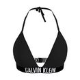 calvin klein swimwear triangel-bikinitop classic met belettering zwart