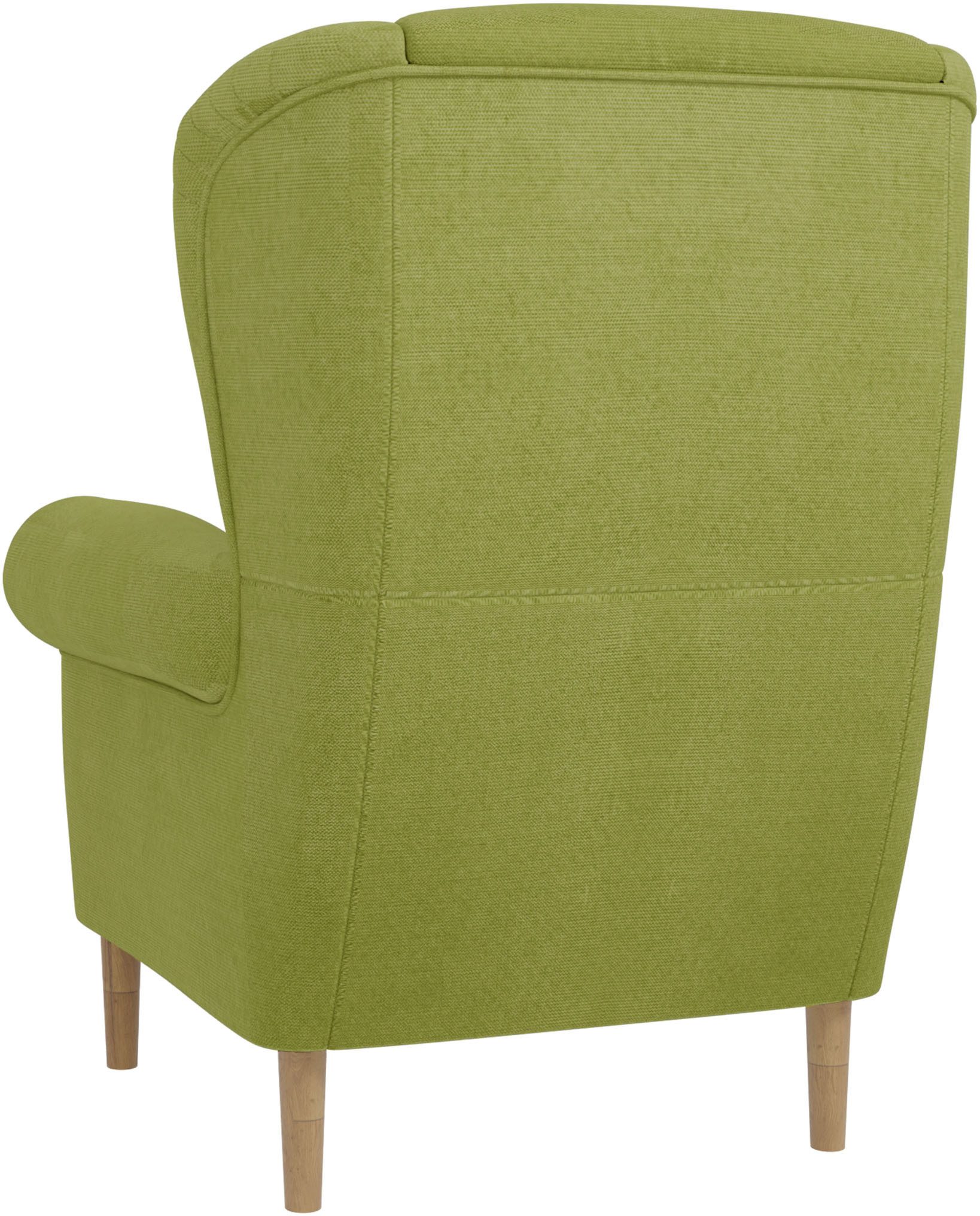 Home affaire Oorfauteuil OSTIANO BxDxH: 80x82x98 cm, fauteuil Uniek stuk, dikke gebogen armleuningen, effen en geruit