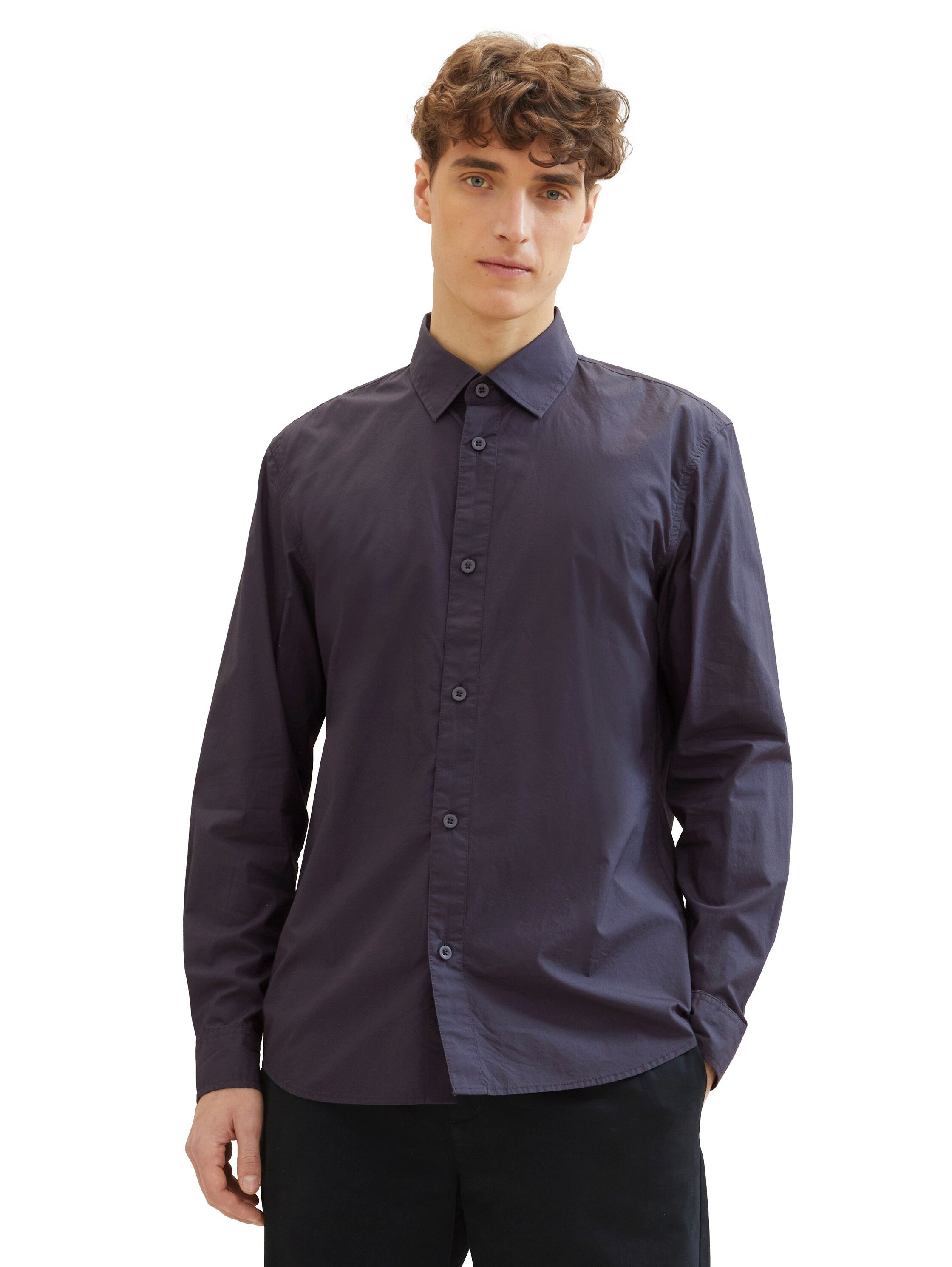 Tom Tailor Denim Overhemd met lange mouwen met knoopsluiting