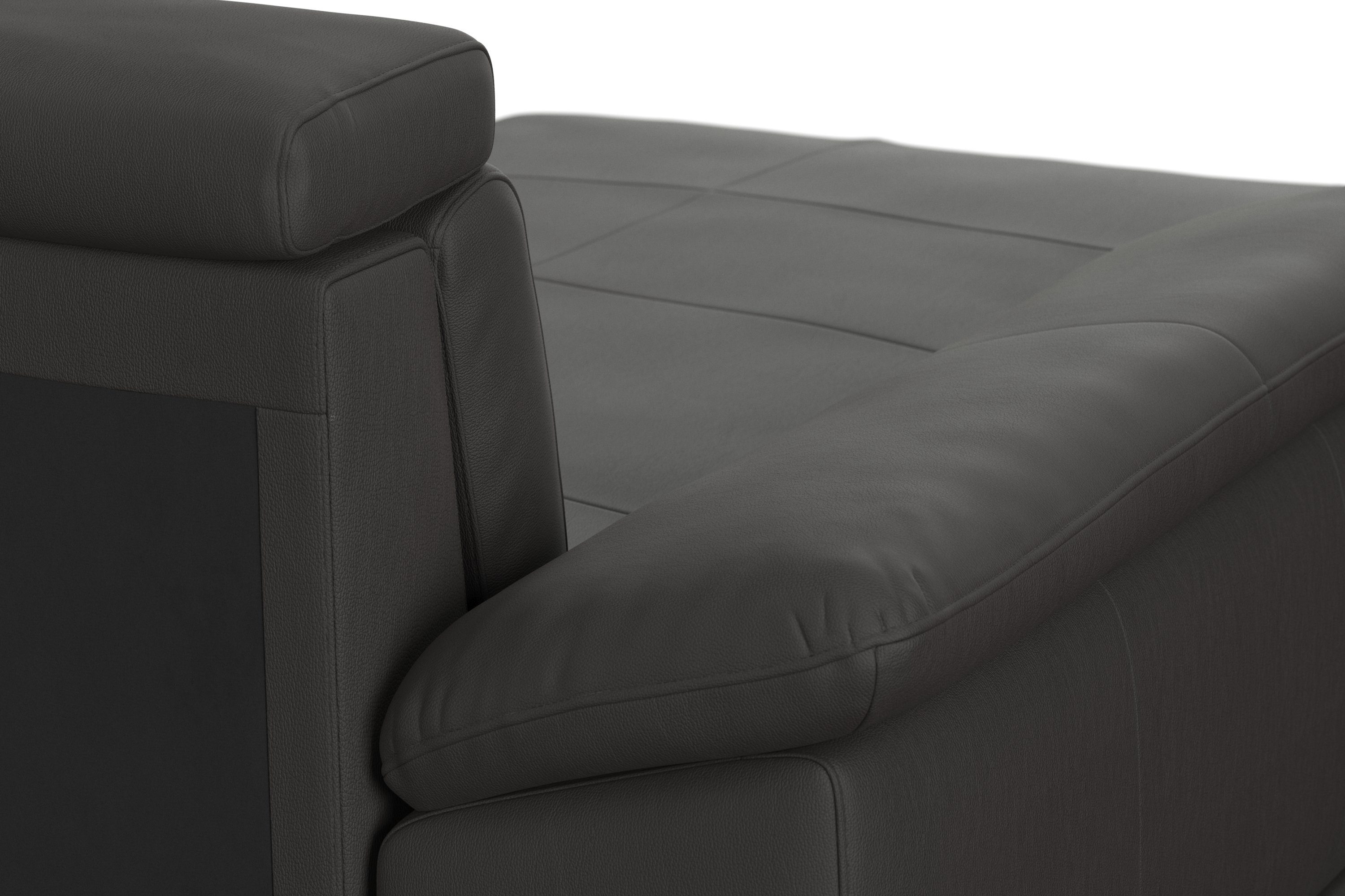 sit&more Zithoek Cabrio U-vorm, met zitdiepteverstelling, arm- en hoofdsteunverstelling
