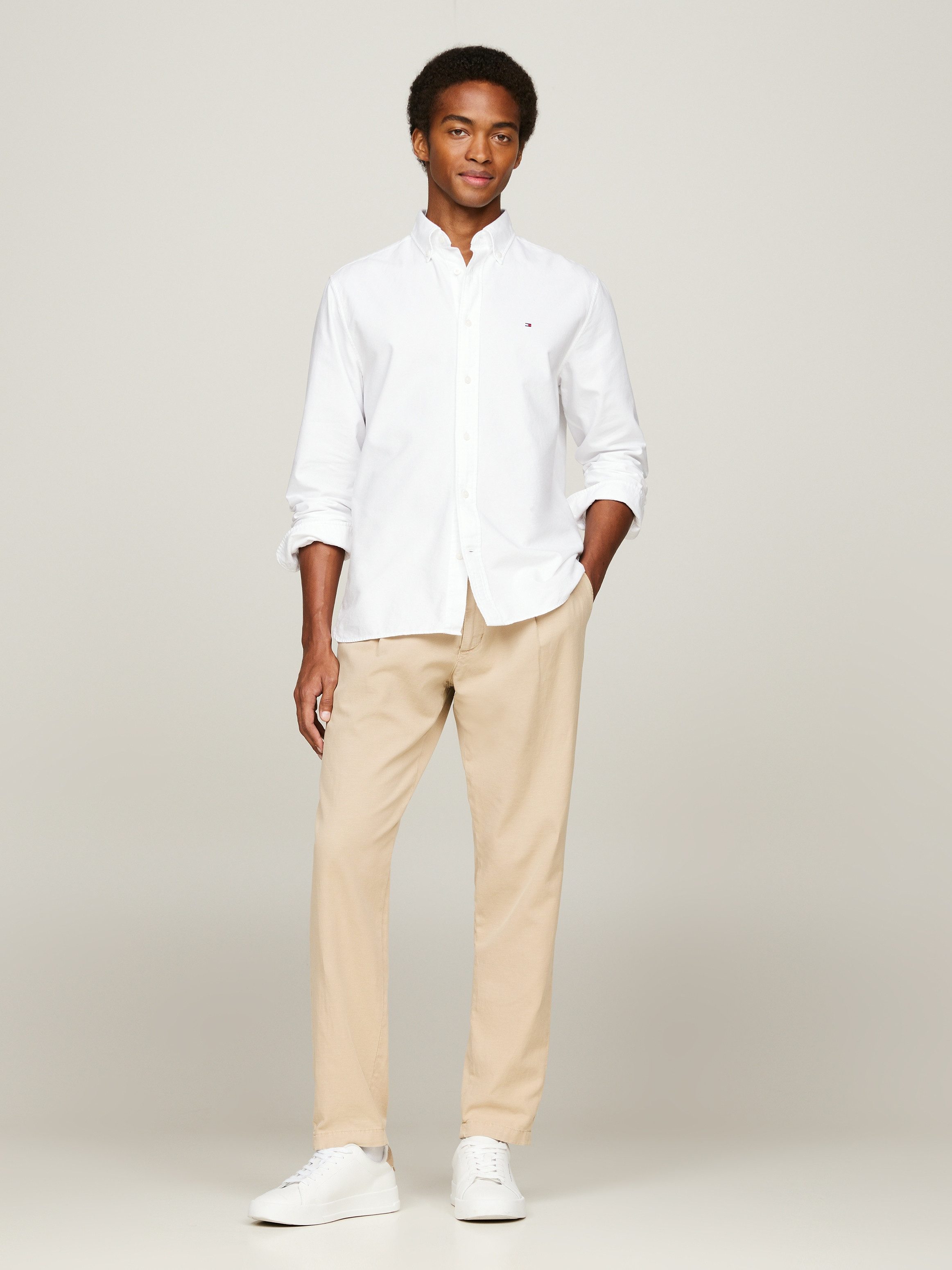 Tommy Hilfiger Overhemd met lange mouwen SOLID HERITAGE OXFORD RF SHIRT