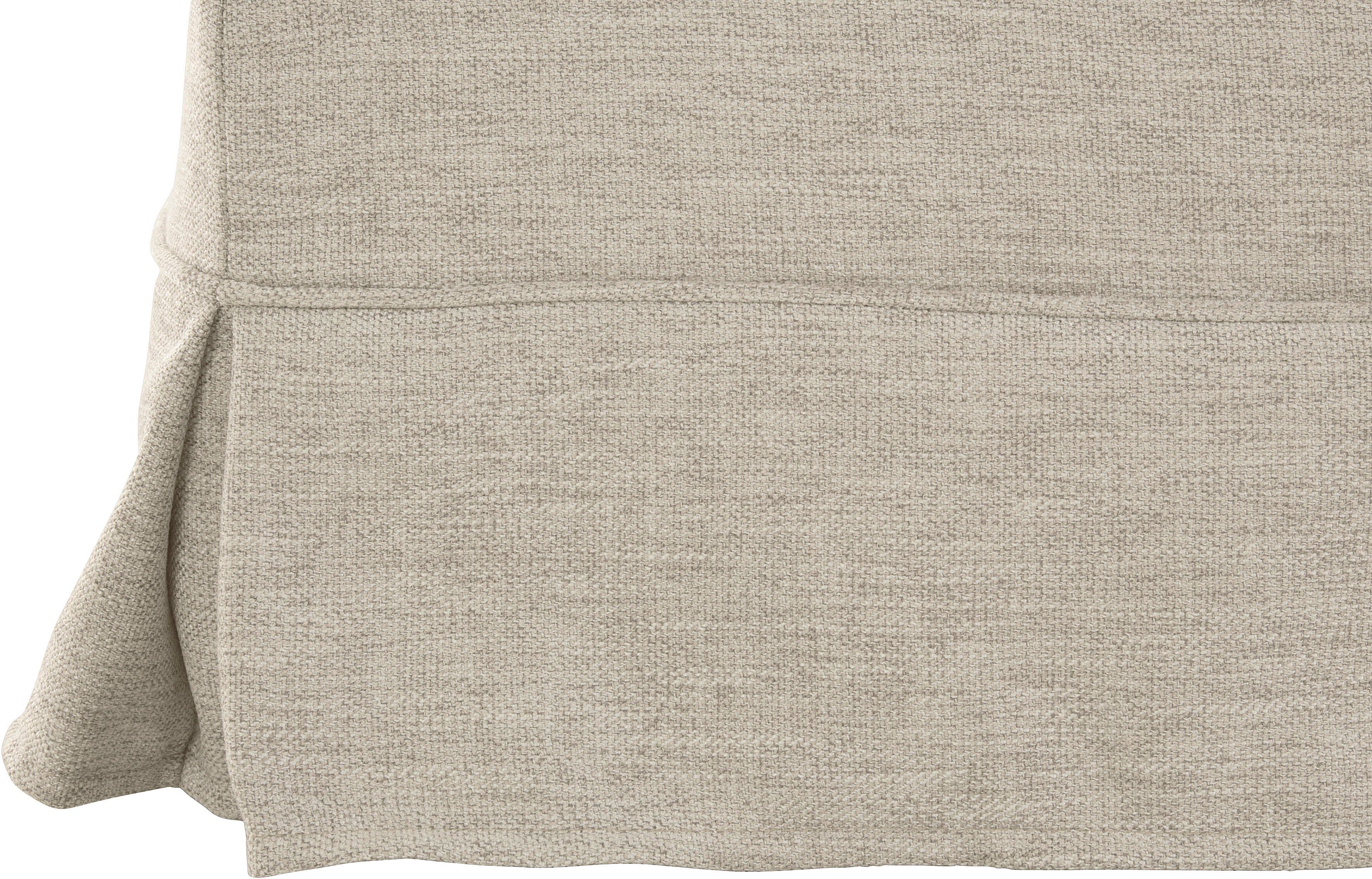 Home affaire Hocker Shadmoor Hoezen-look, in uni of met bloemenprint, passend bij de Shadmoor-serie