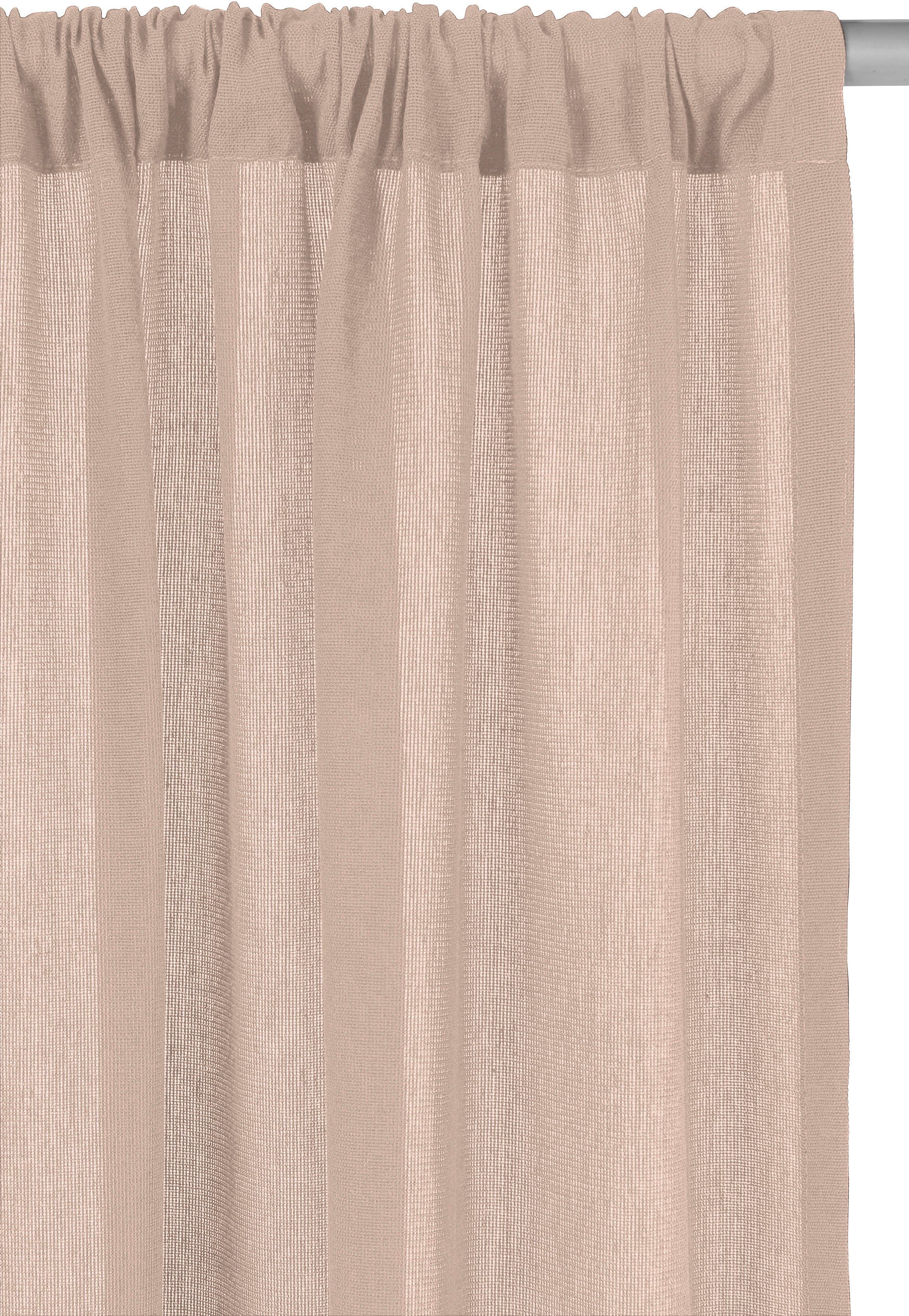 LeGer Home by Lena Gercke Gordijn Lanea Linnenlook, 1 sjaal, verschillende maten (1 stuk)