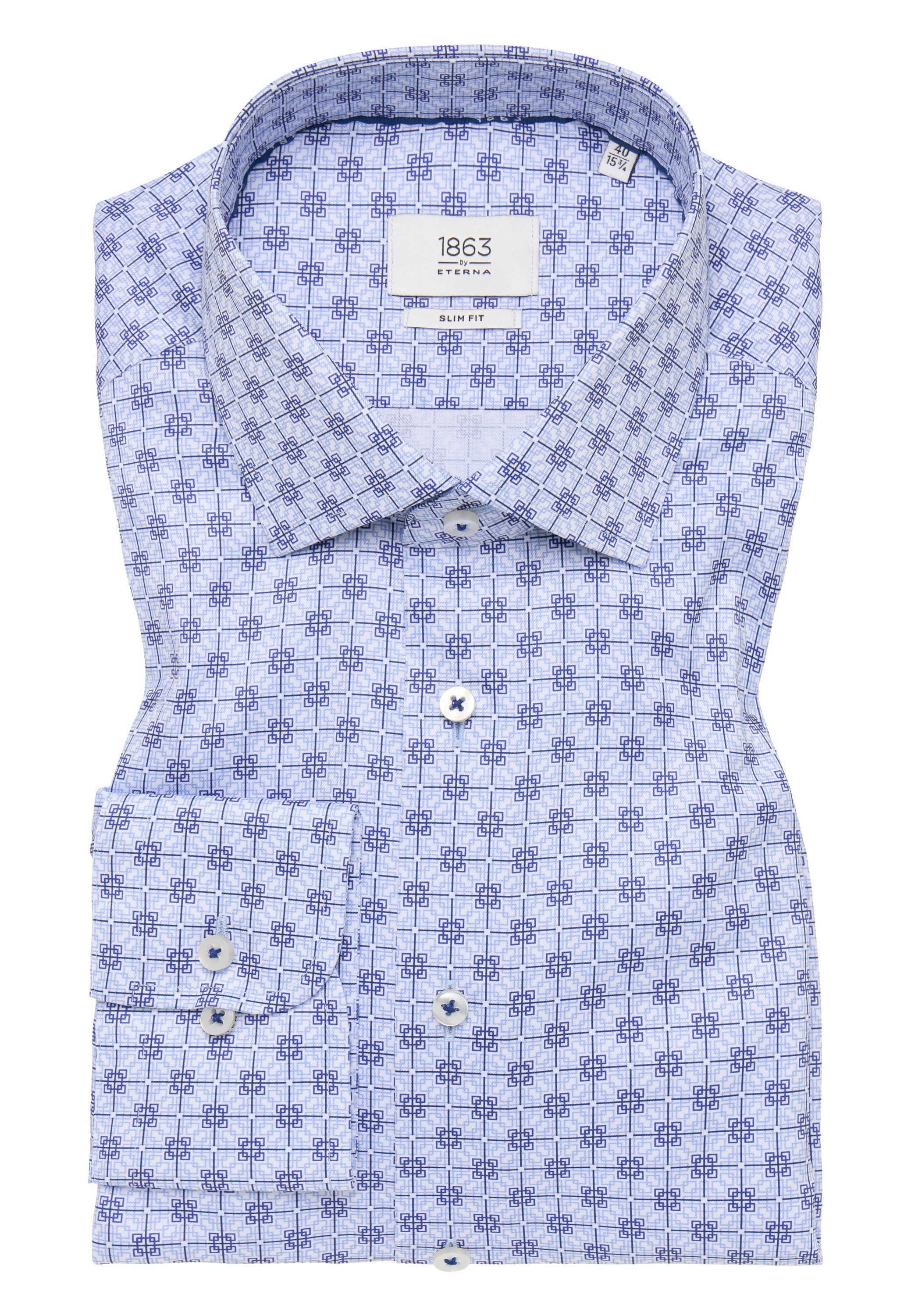 Eterna Overhemd met lange mouwen Slim fit