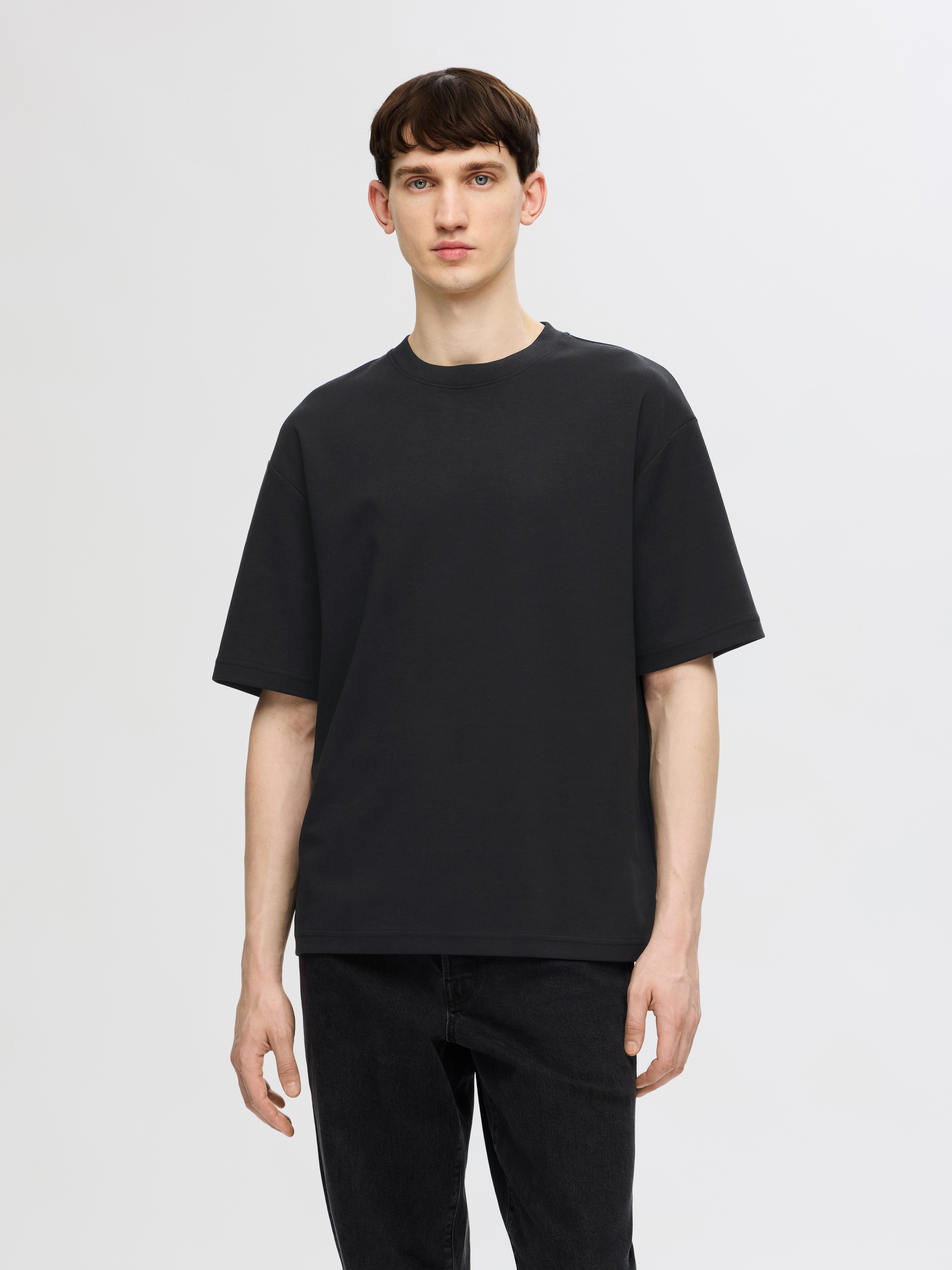 SELECTED HOMME Shirt met ronde hals SLHLOOSEOSCAR SS O-NECK TEE 3 PACK NOOS (set, 3-delig)
