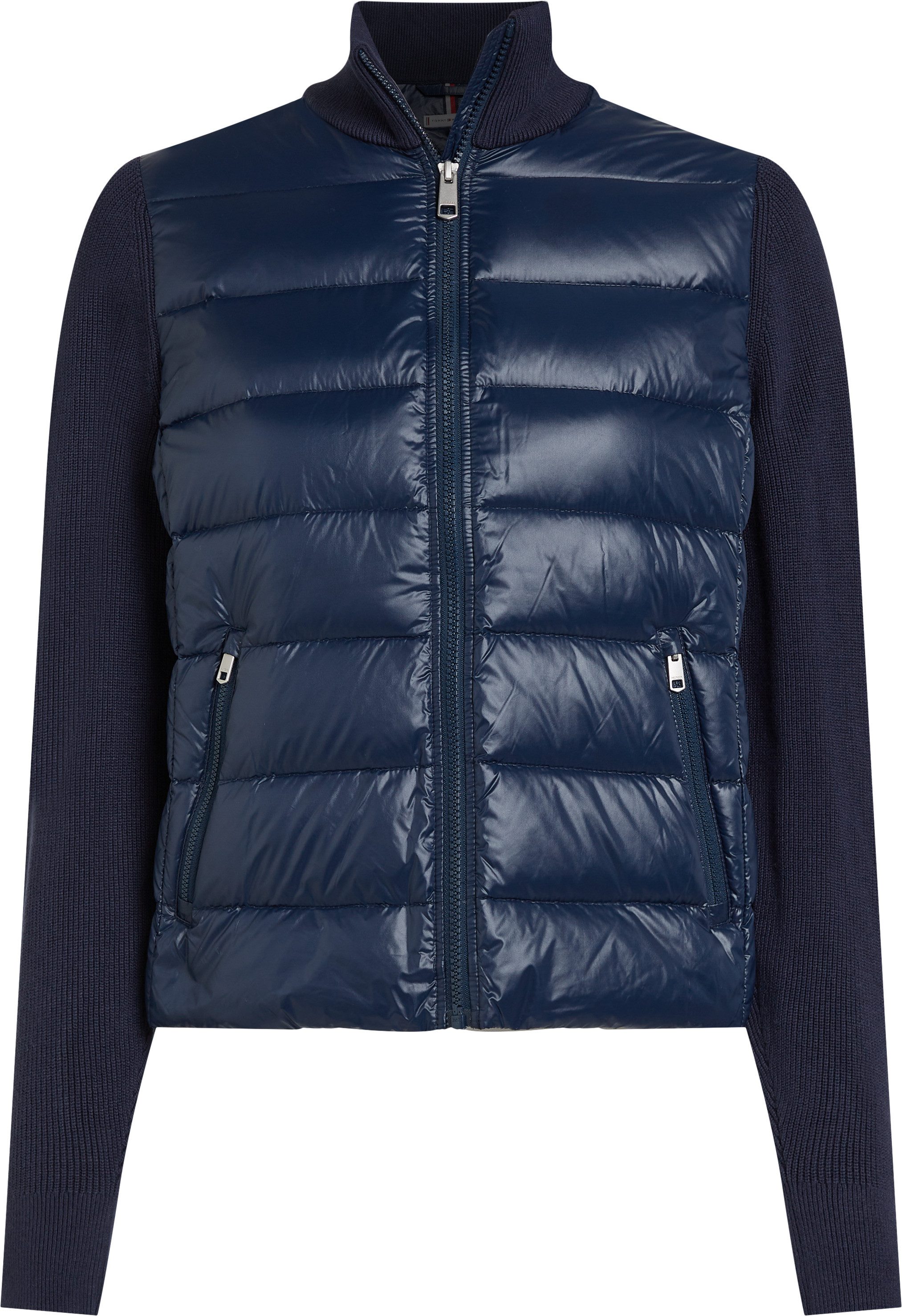 Tommy Hilfiger Gewatteerde jas LW DOWN FEMININE GLOSS KNIT JKT