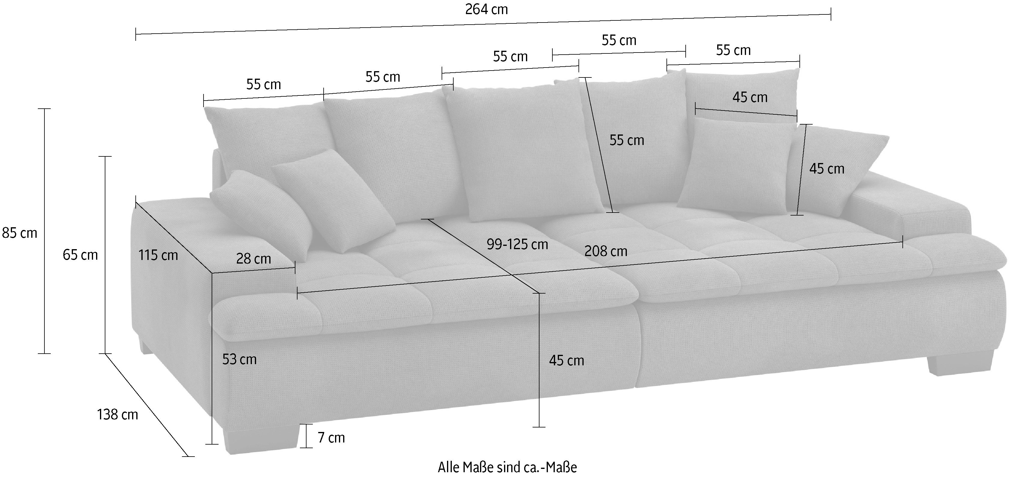 Mr. Couch Megabank Haiti II Optioneel met koudschuim - tot 140 kg belastbaar