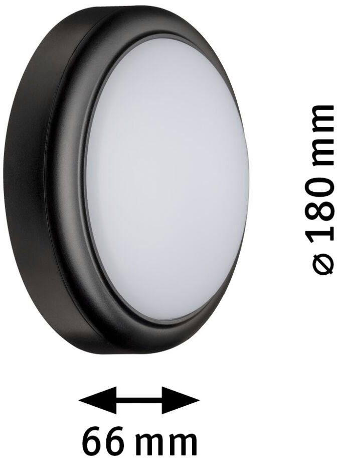 Paulmann Led-wandlamp voor buiten IP44 180mm 3000K 15W 1050 lm 230V Grijs Kunststof (1 stuk)