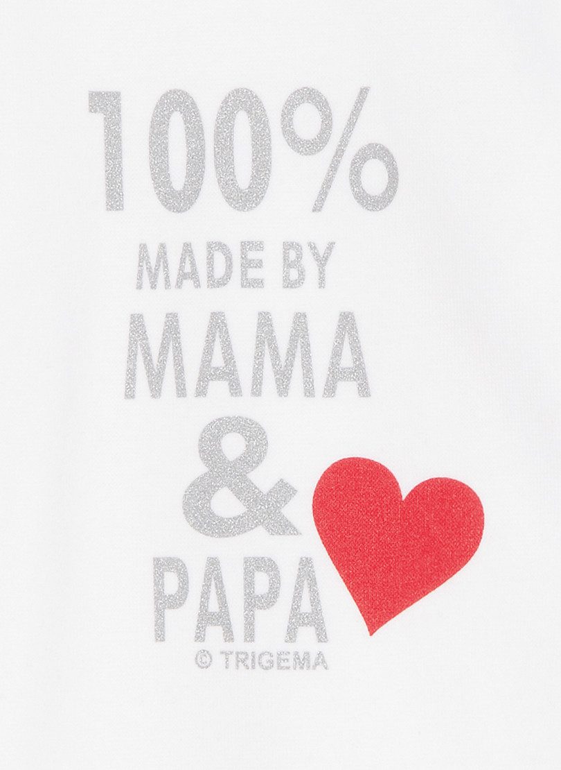 Trigema T-shirt TRIGEMA baby-body fijnrib (1-delig)