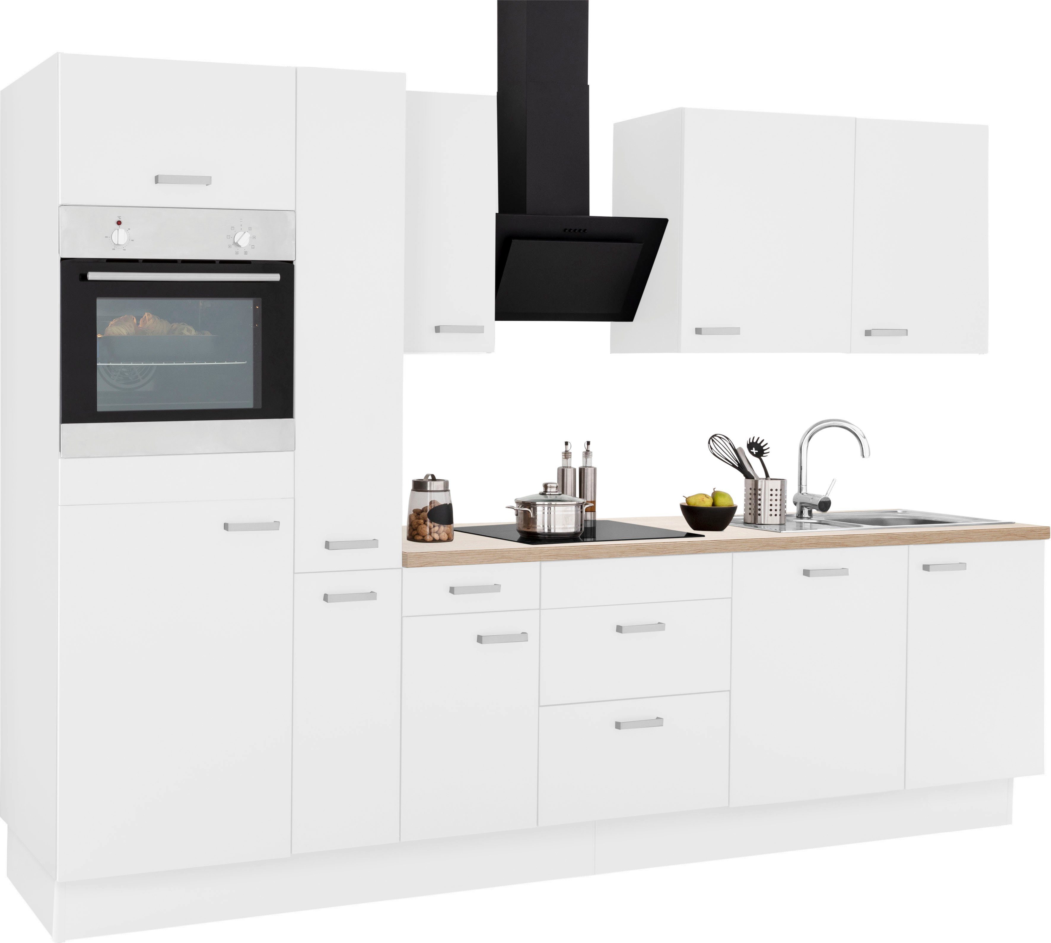OPTIFIT Keukenblok Parma zonder elektrische apparaten, breedte 300 cm