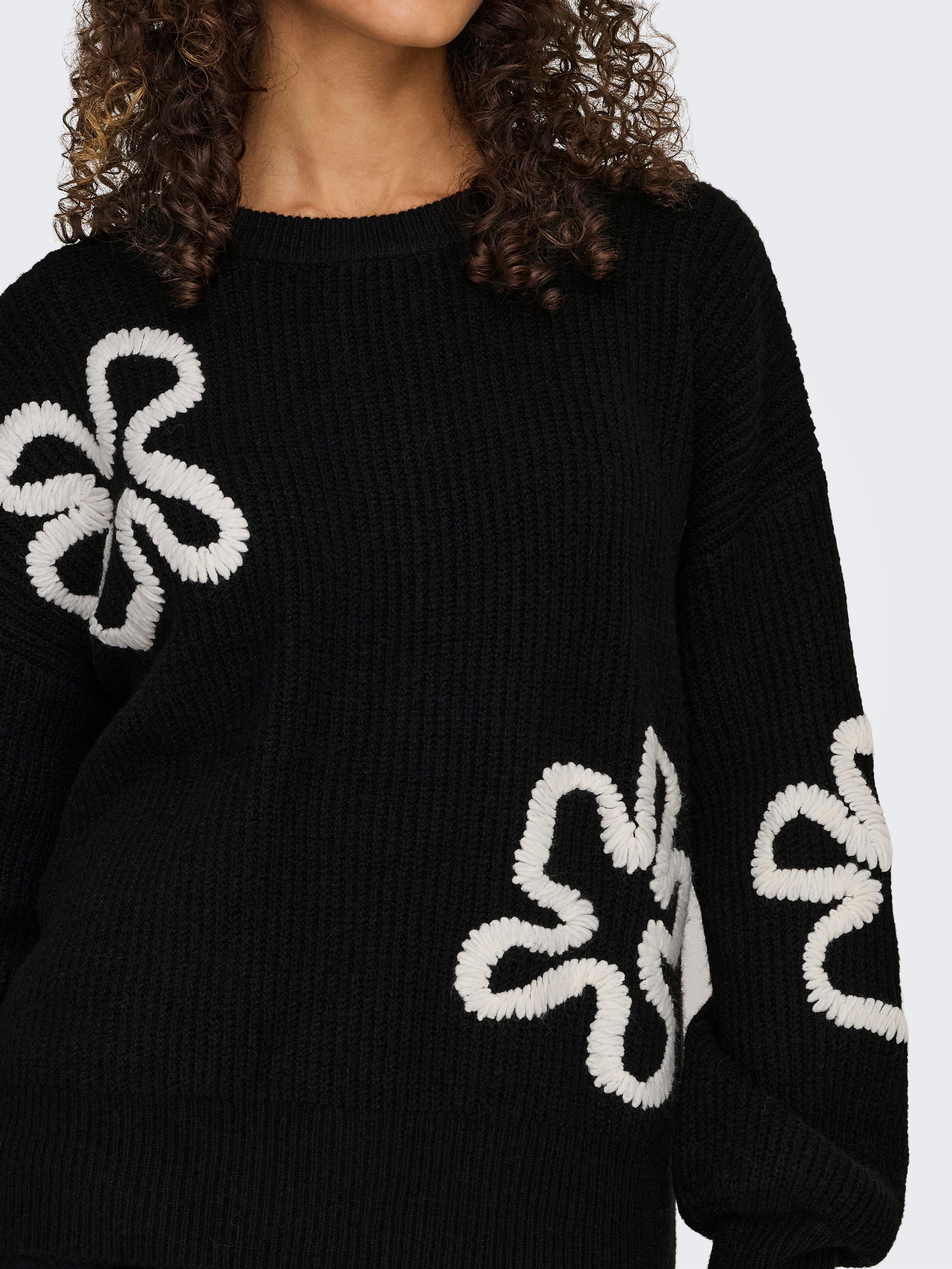 Only Gebreide trui ONLDAISY LS STITCH O-NECK KNT