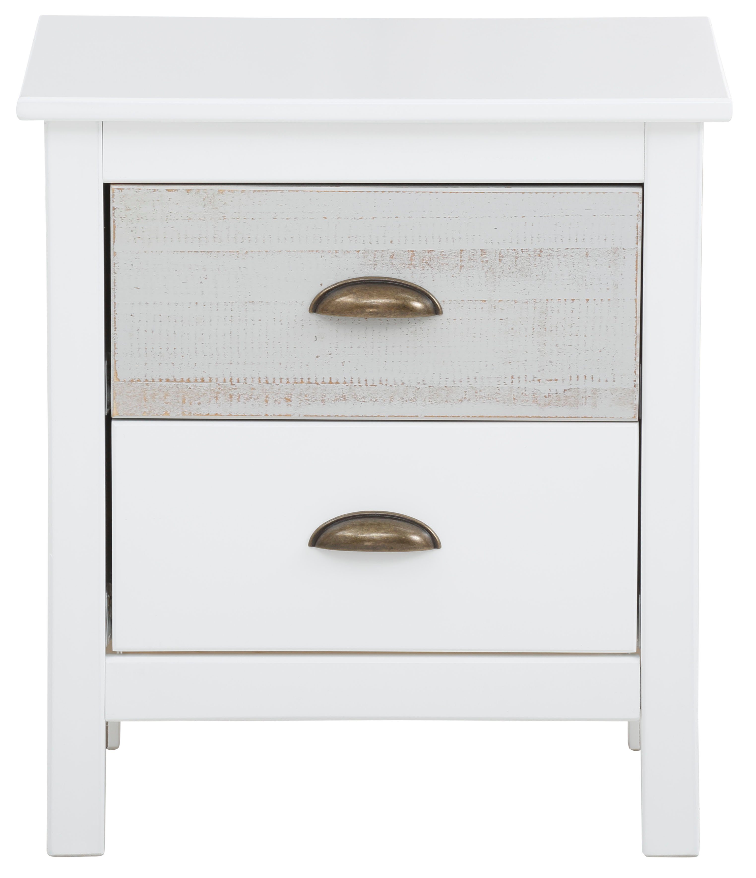 Home affaire Nachtkastje Pilatus schittert in hout-look, met geborsteld ladefront, breedte 45 cm