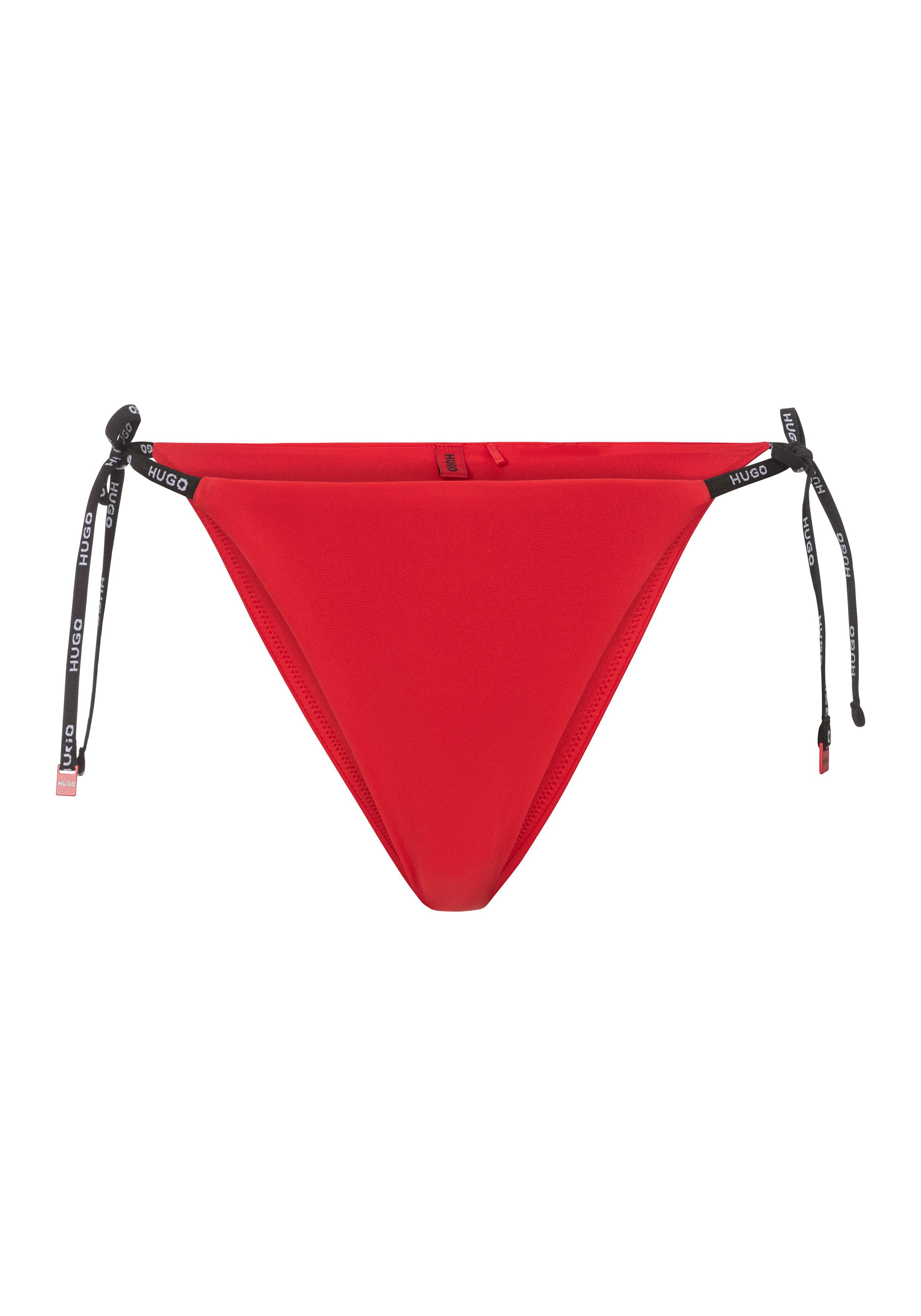 HUGO underwear Bikinibroekje PURE_SIDE TIE 10241961 01 met metalen logo-elementen