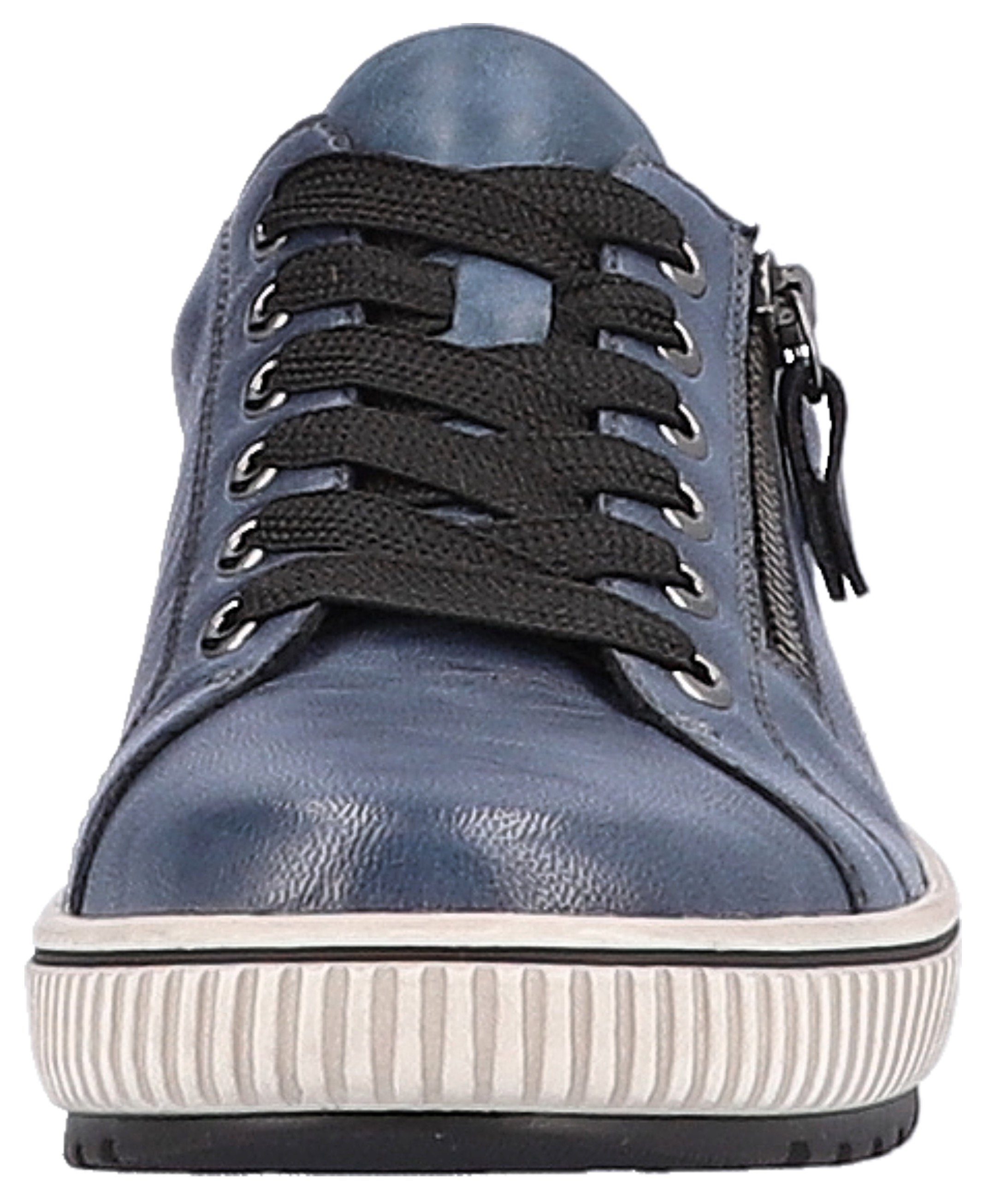 Remonte Plateausneakers vrijetijdsschoen, lage schoen, veterschoen met buitenrits