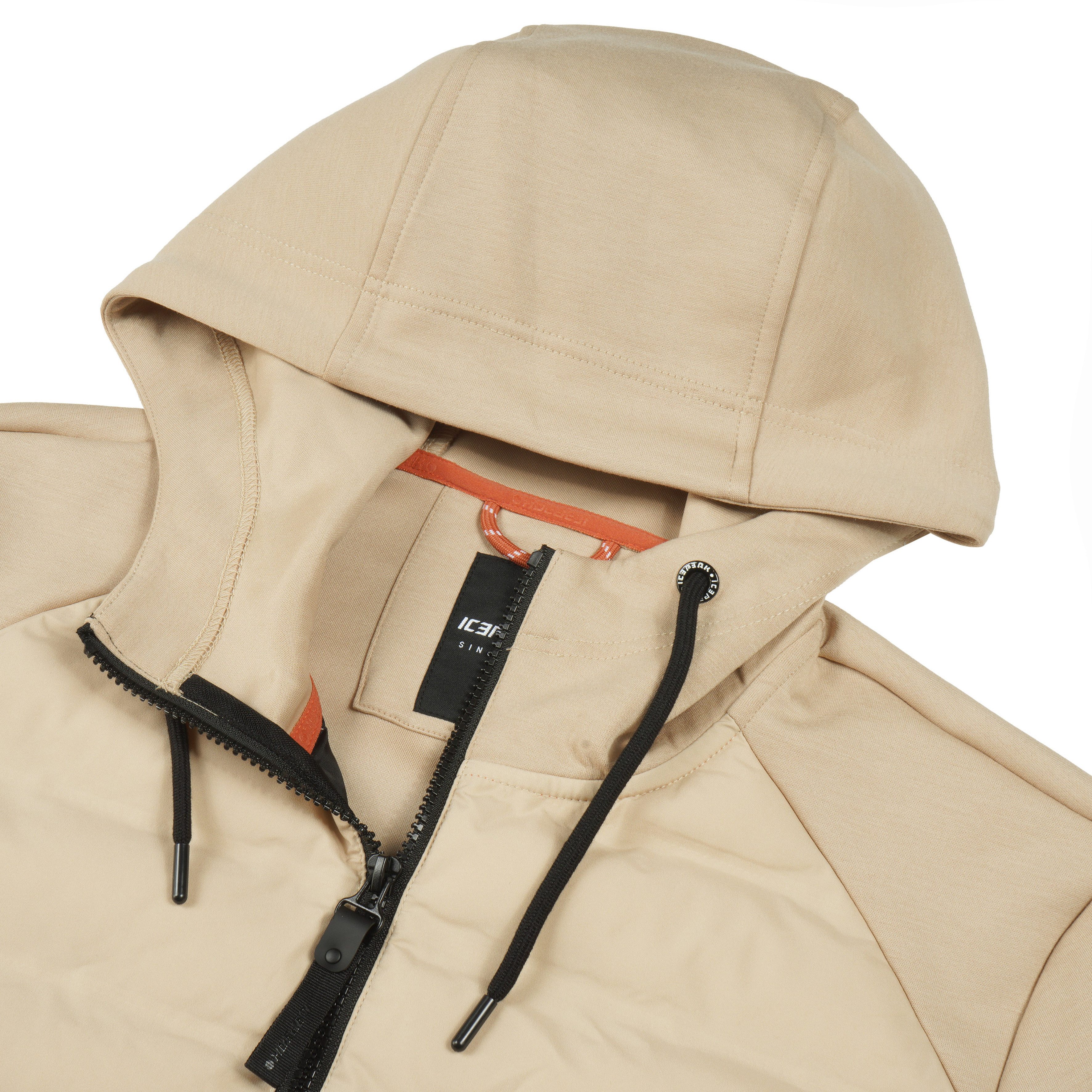 Icepeak Outdoorjack AIKERA met subtiele logopatch op de bovenarm (1 stuk)