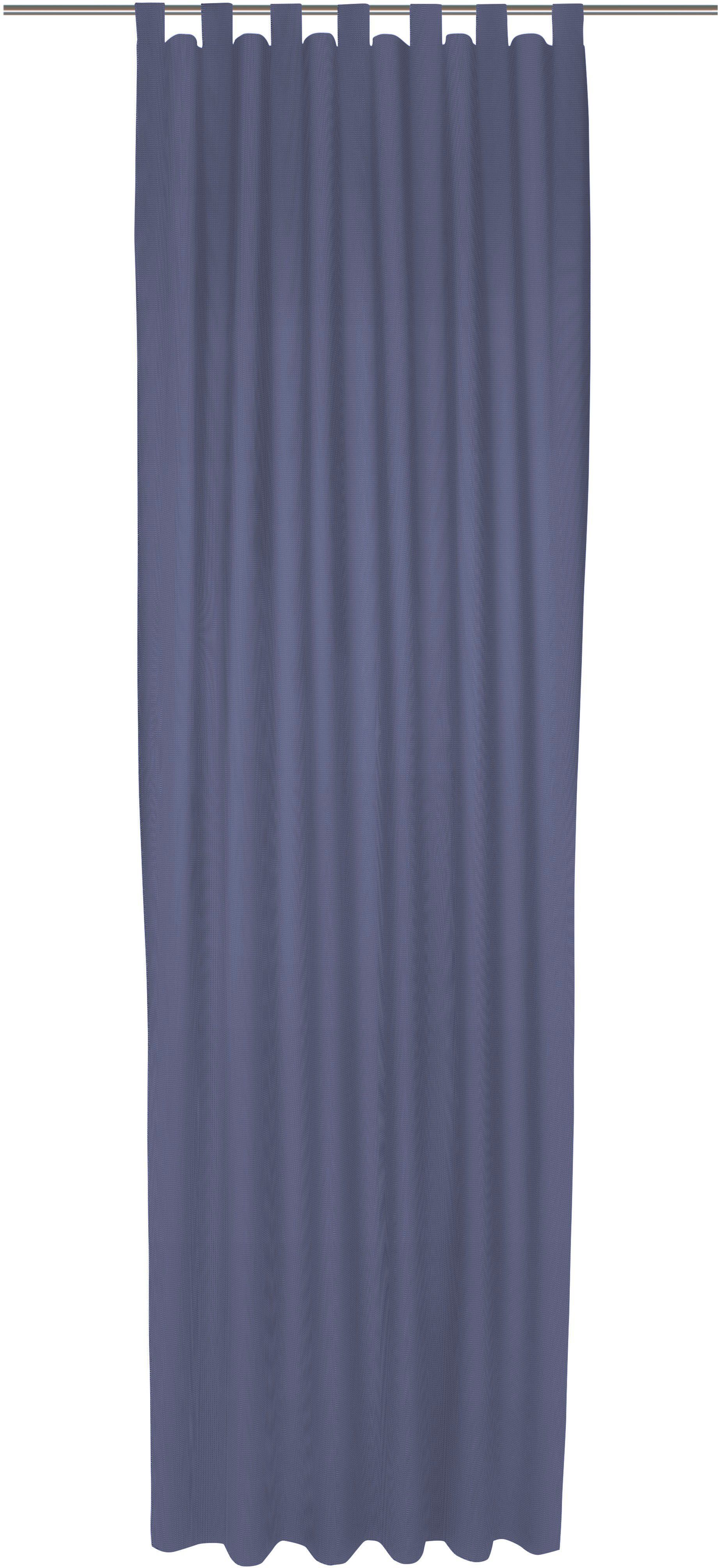 Wirth Gordijn Uni Collection (1 stuk) kant & klaar gordijnen maat 142 cm x 305 cm blauw