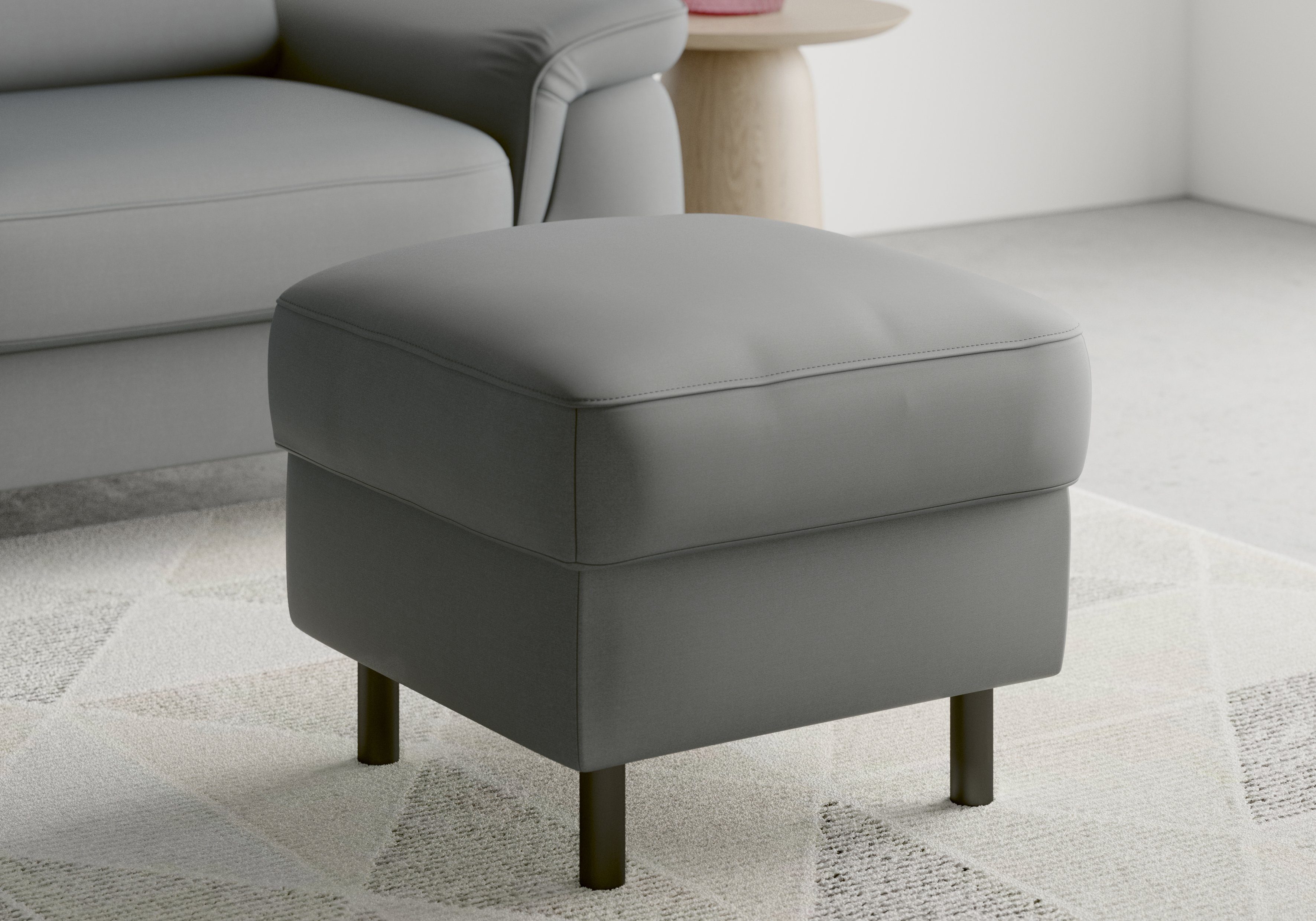 sit&more Hocker met bergruimte Sinatra Zitoppervlak is afneembaar, matzwarte metalen poten