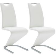 mca furniture vrijdragende stoel amado set van 2, 4 en 6 stuks, stoel belastbaar tot 120 kg (set) wit