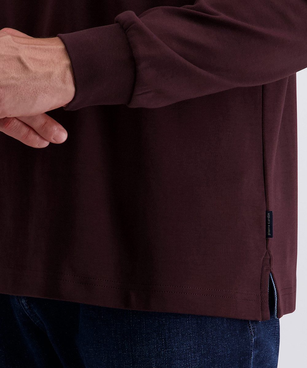 Pierre Cardin Poloshirt met lange mouwen
