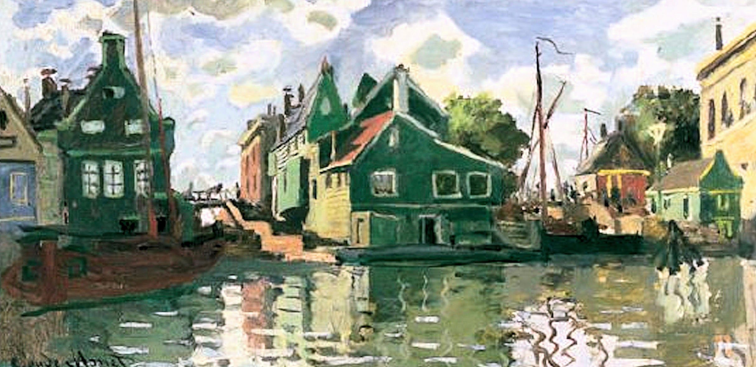 Home affaire Artprint MONET / kanaal bij Zaandam (1 stuk)