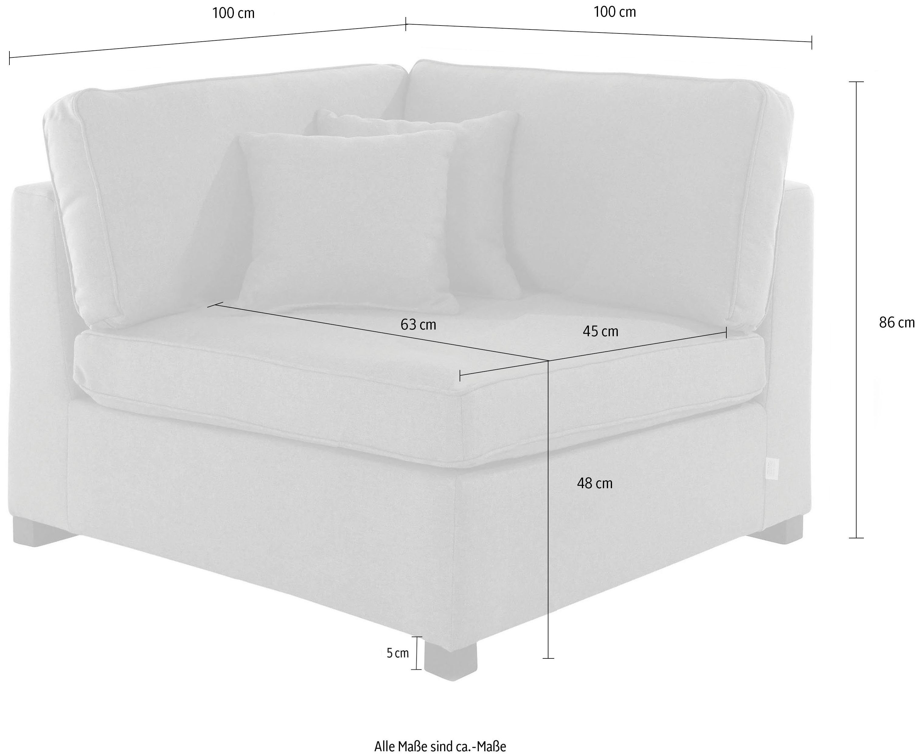 Guido Maria Kretschmer Home&Living Sofaelement Skara Module voor zelf samenstellen, in vele stofkwaliteiten