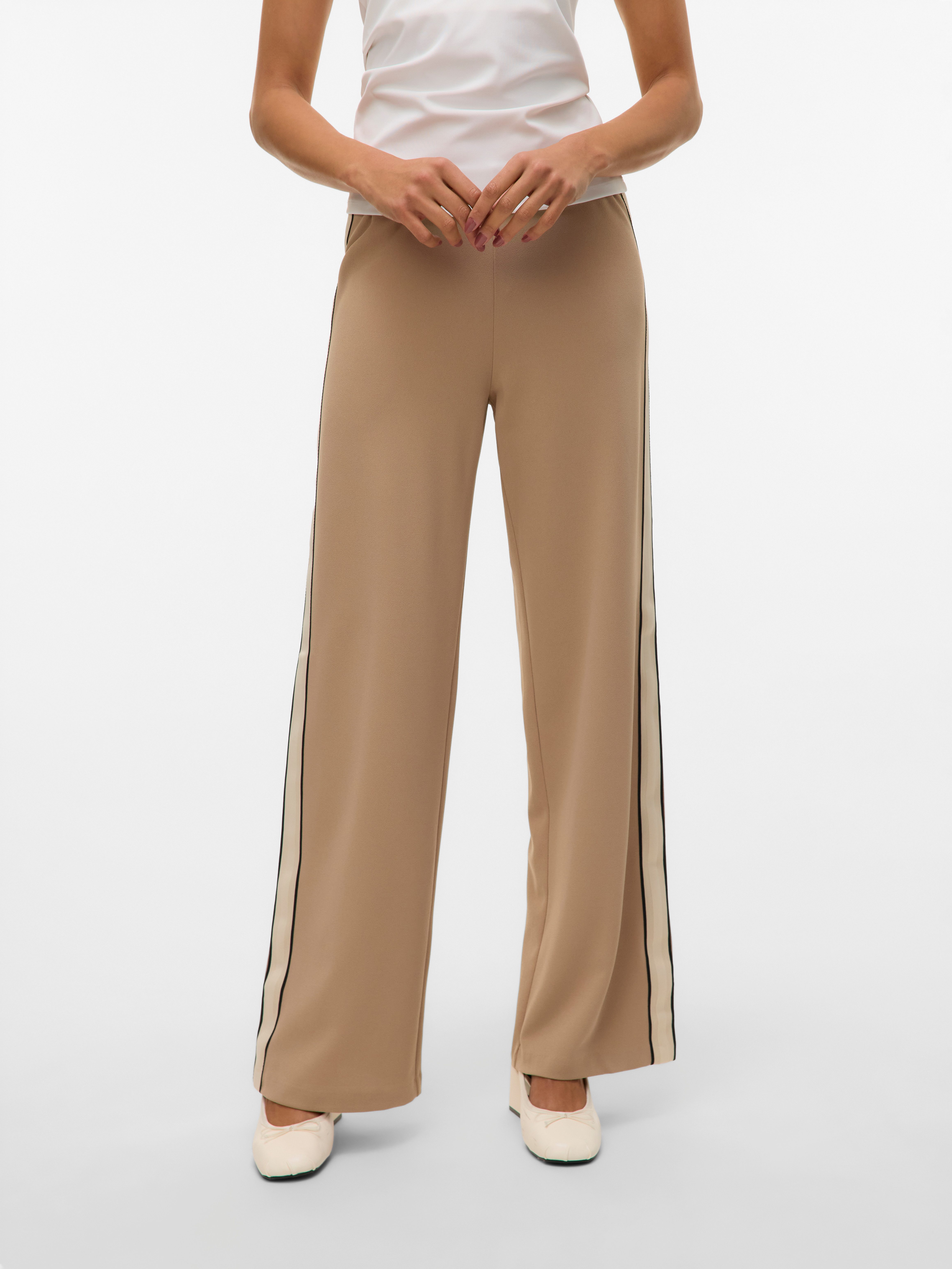 Vero Moda Pantalon VMBERLIN MW WIDE PANEL PANT NOOS