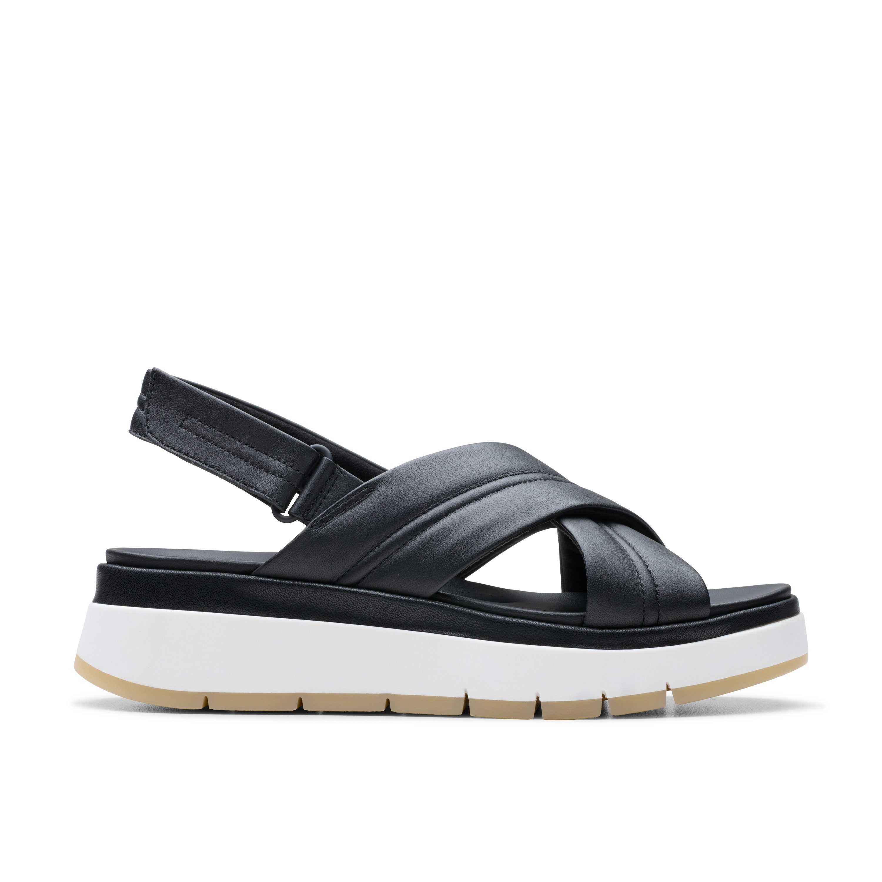 Clarks Sandalen Tuscan Cross , sandalette, flats, zomerschoen met plateausool