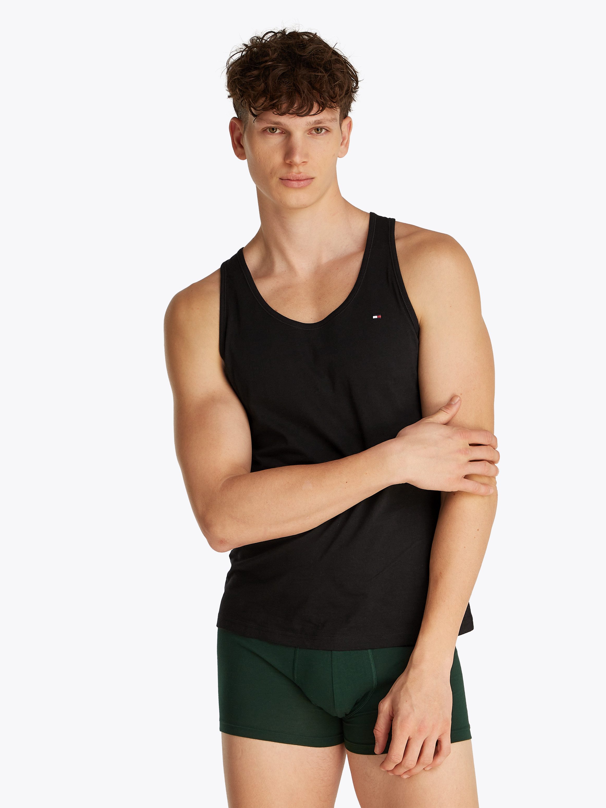 Tommy Hilfiger Underwear Tanktop 3P TANK TOP met logoborduursel (3-delig, Set van 3)