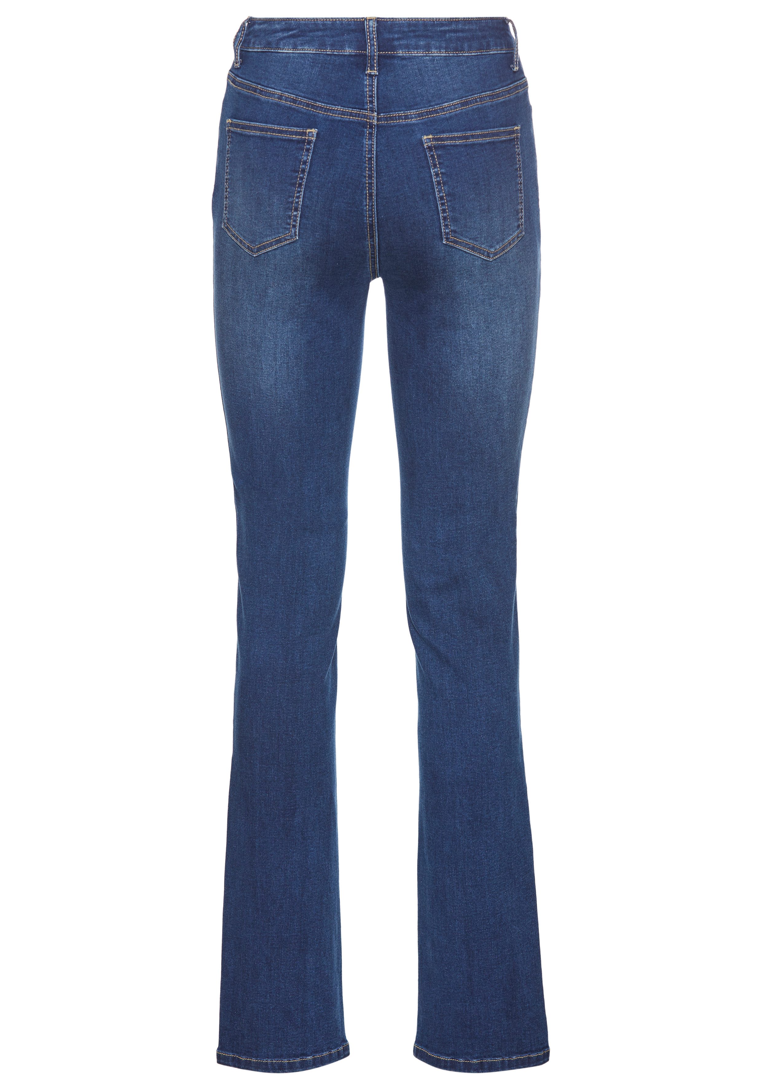 Arizona Straight jeans Ultra Stretch normale pasvorm comfort fit used-look-wassing