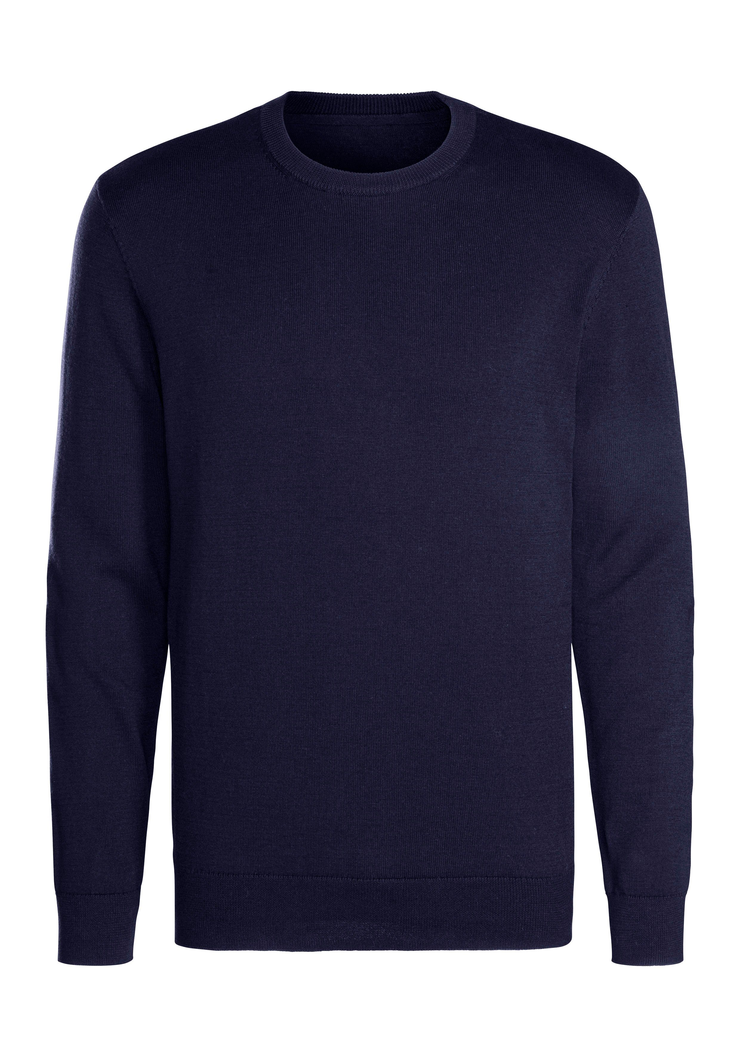 H.I.S Gebreide trui Regular fit, lange mouwen, pullover van fijn breiwerk, katoenmix