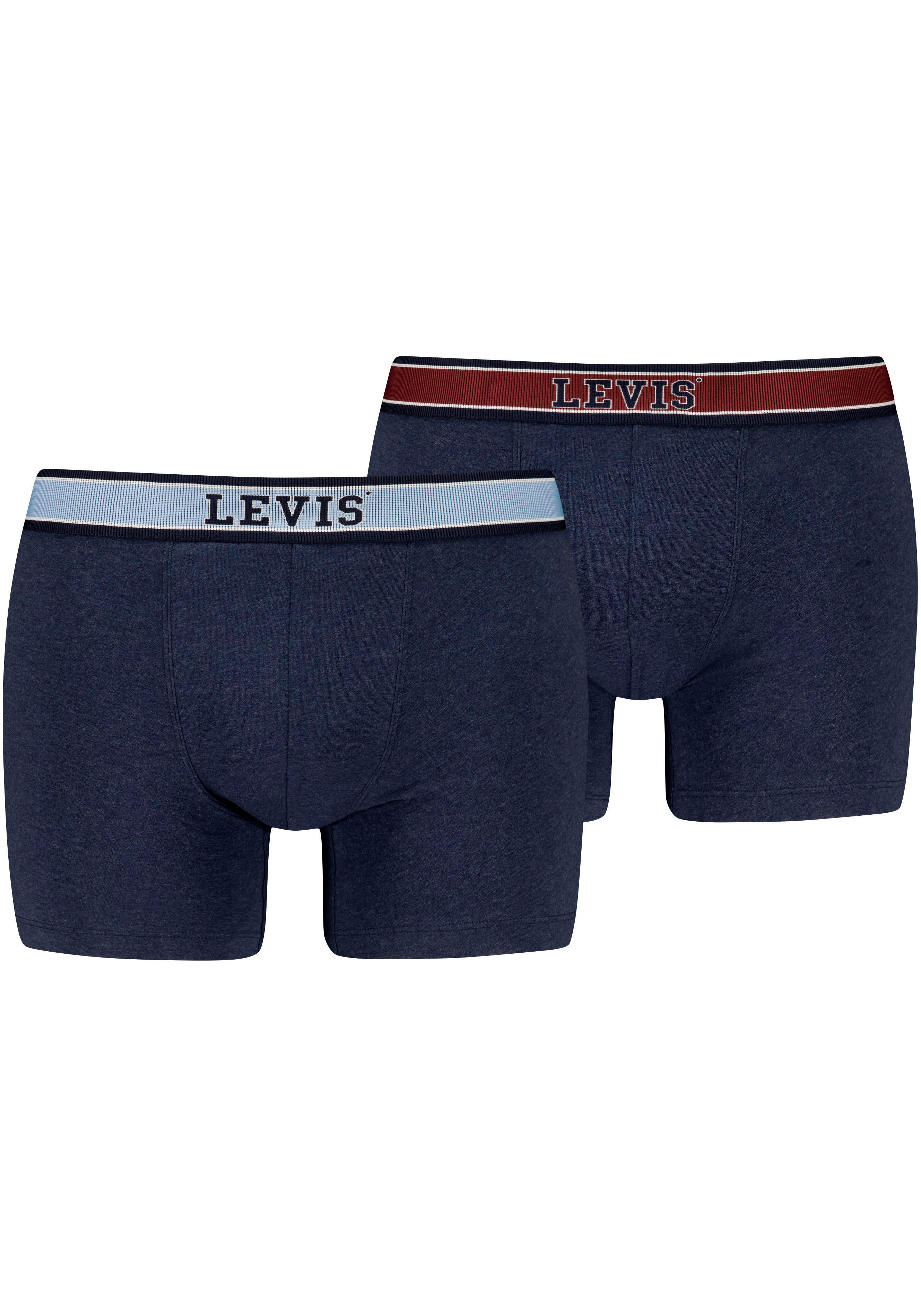 Levi's® Boxershort met contrasterend logo-tailleband (Set van 2)