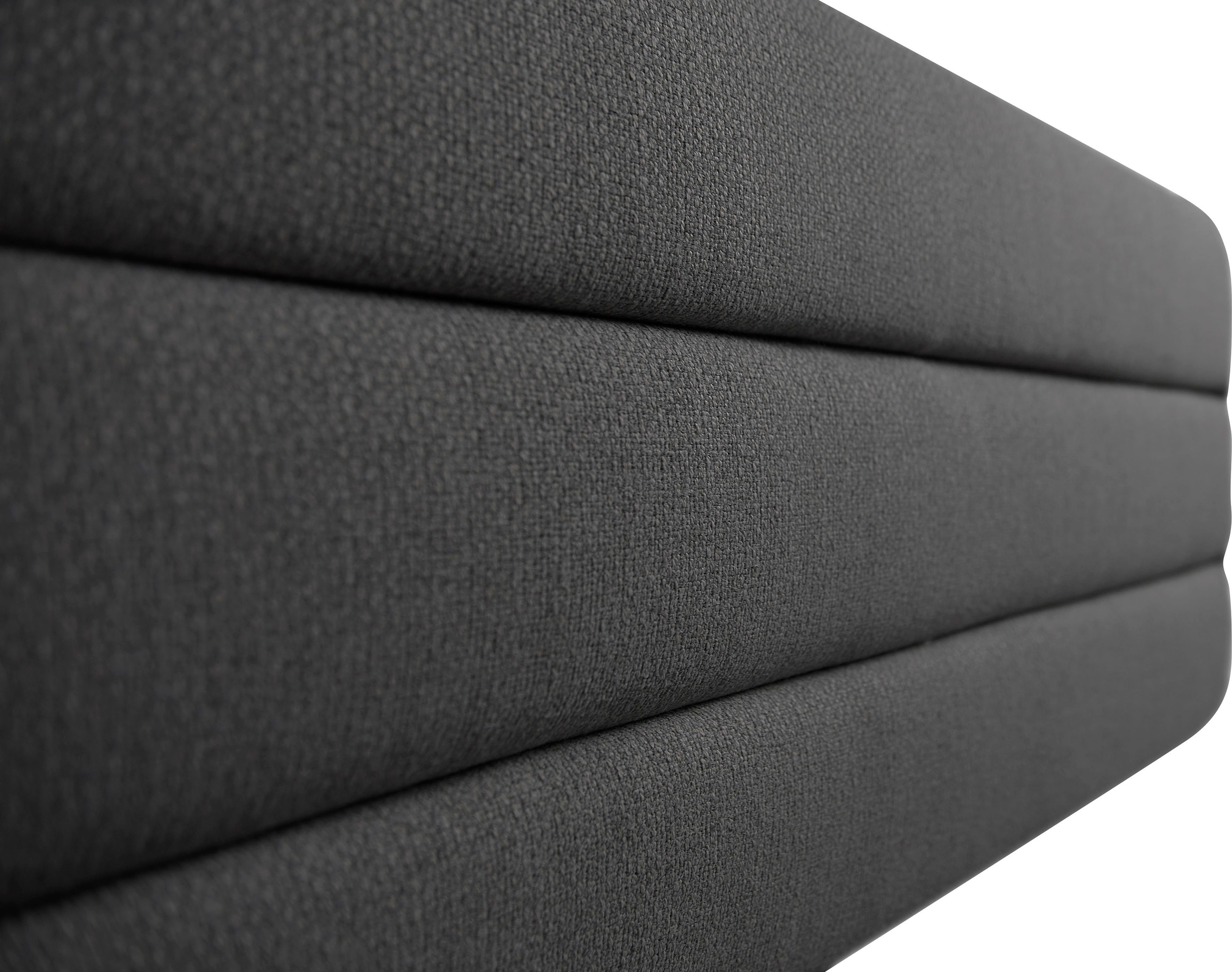 OTTO products Gestoffeerd bed Merrit Dwarsnaad in het hoofd- en voetbord, in 5 breedten, ook in 220 cm lang
